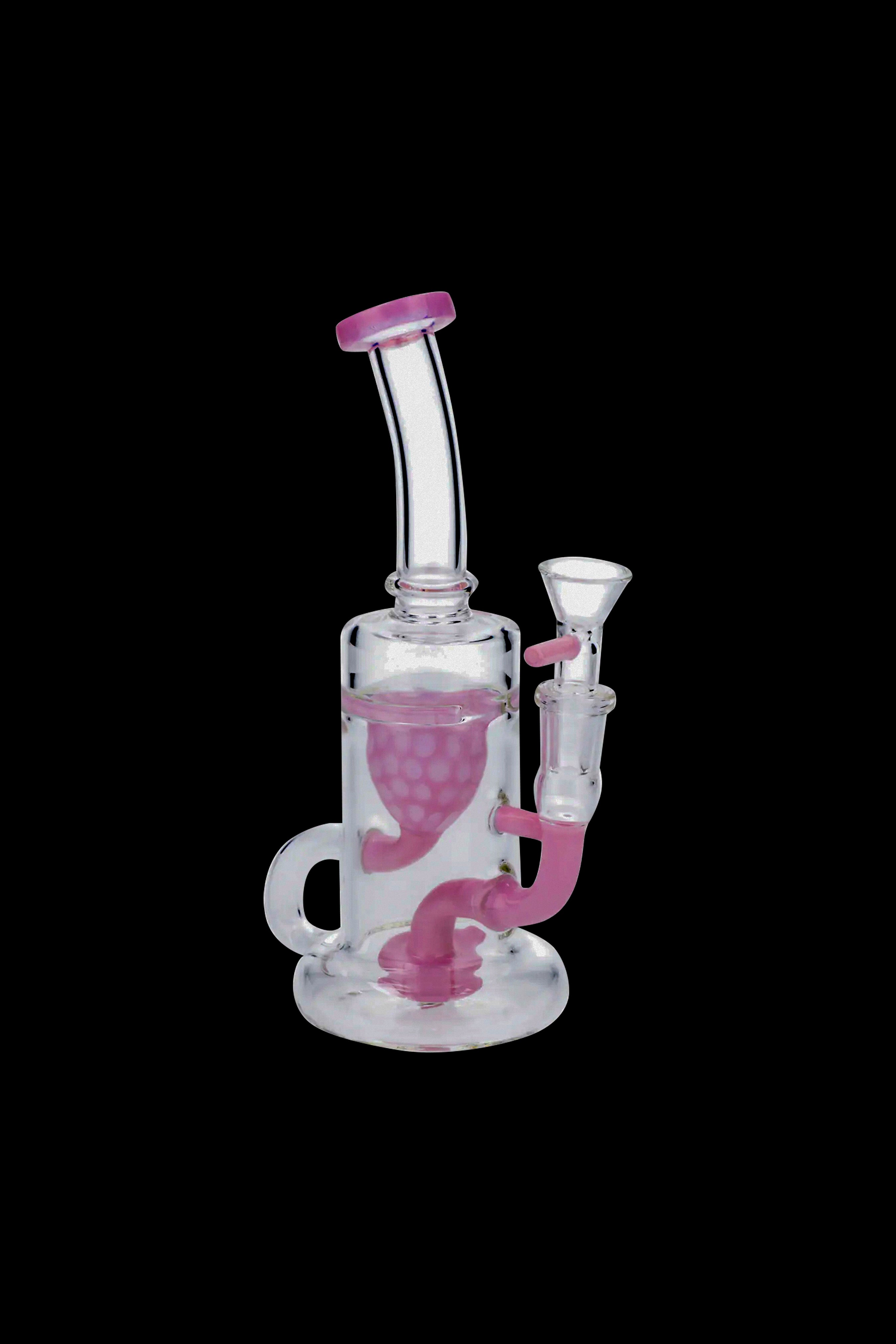 Gorgeous Milky Pink Showerhead Incycler Water Pipe