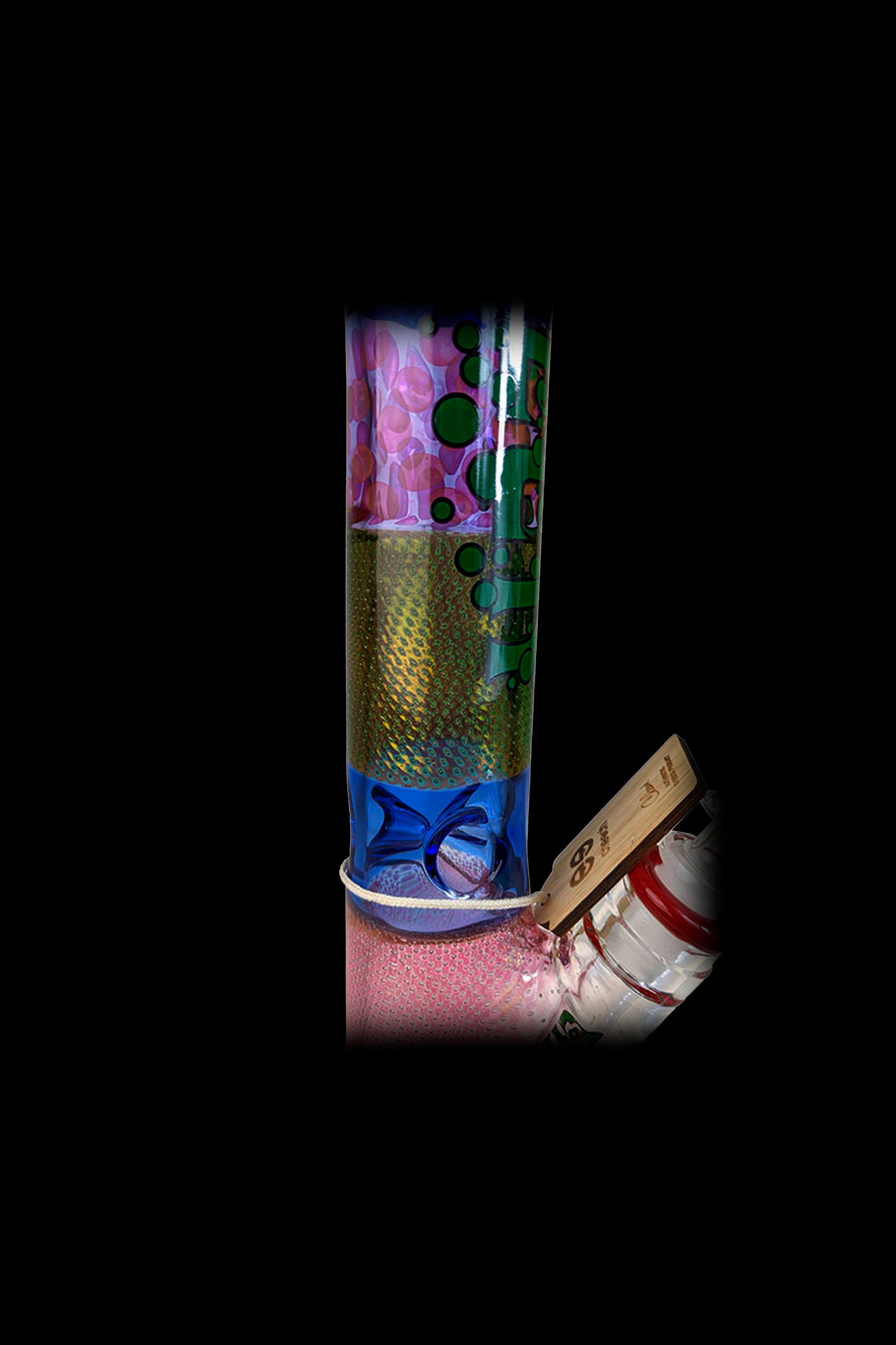 Cheech Glass Stunning Multi - Color Straight Tube Water Pipe