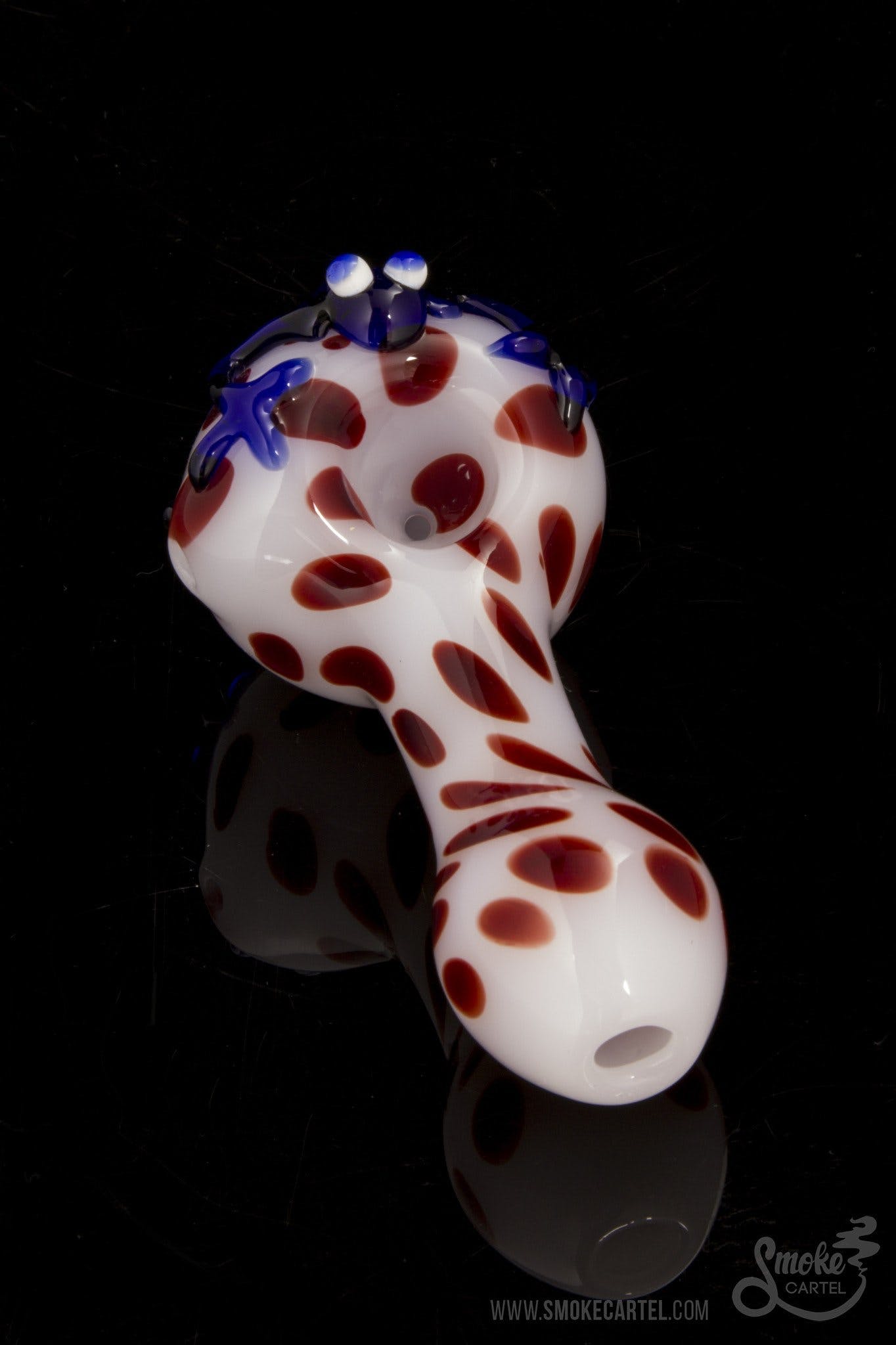 LA Pipes Exquisite Spotted Poison Frog Spoon Pipe