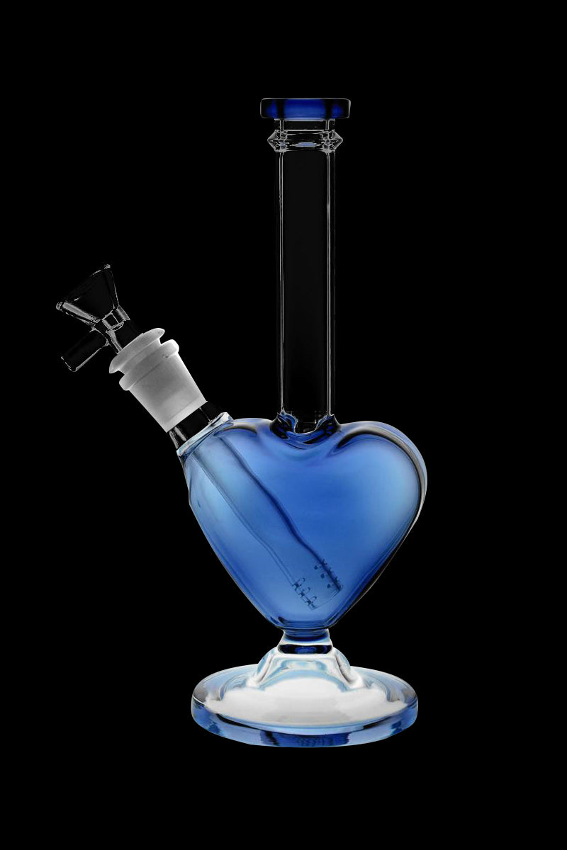 Romantic Heart-Shaped Glass Bong