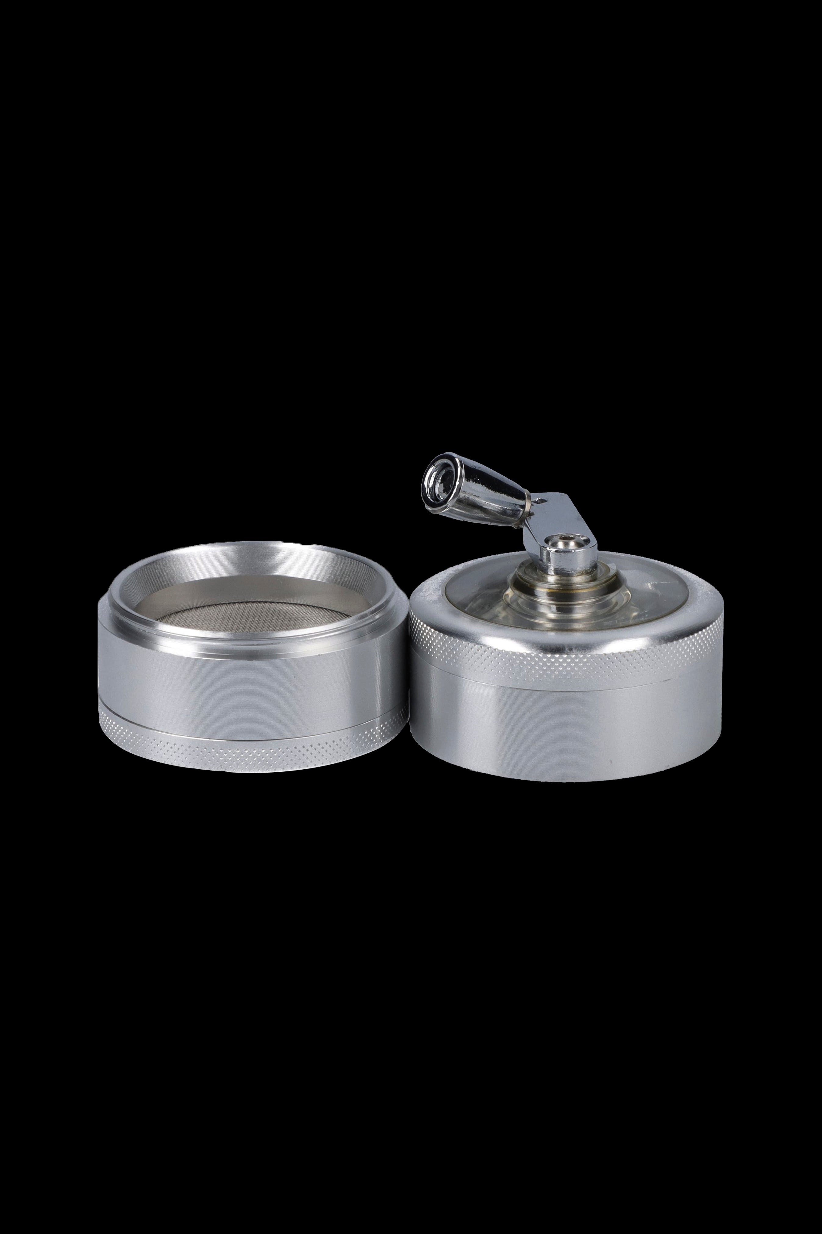 Portable Aluminum Reeling Handle Herb Grinder