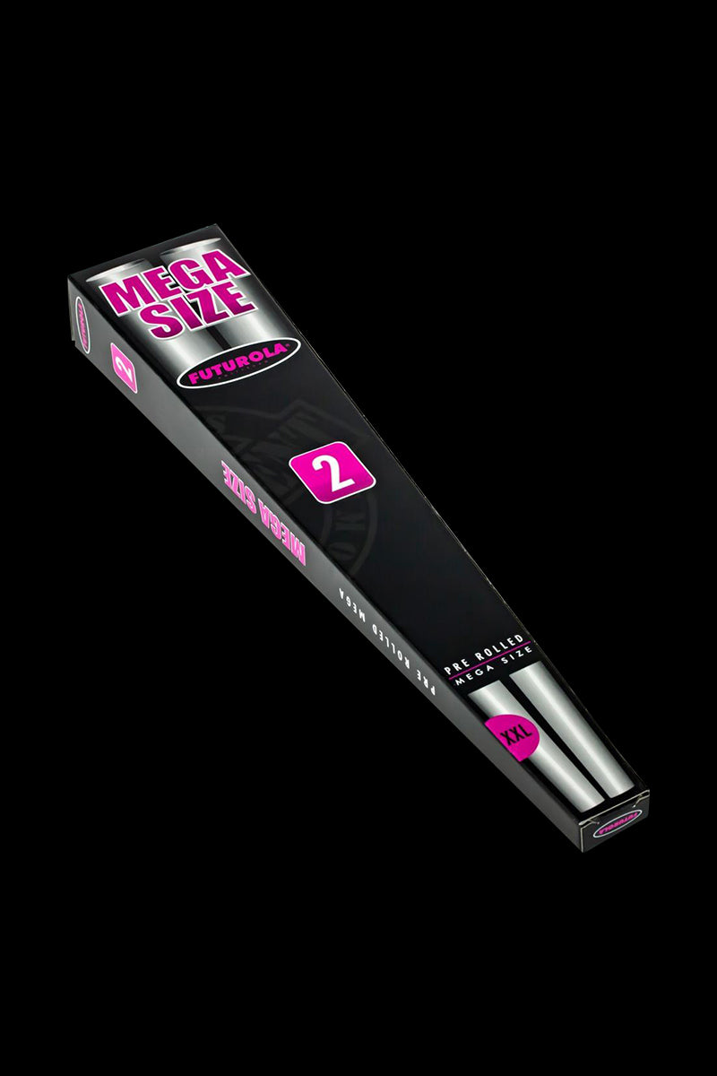 Futurola Mega Pre - Rolled Cones - 2 Pack: Ultimate for Group Smoking!