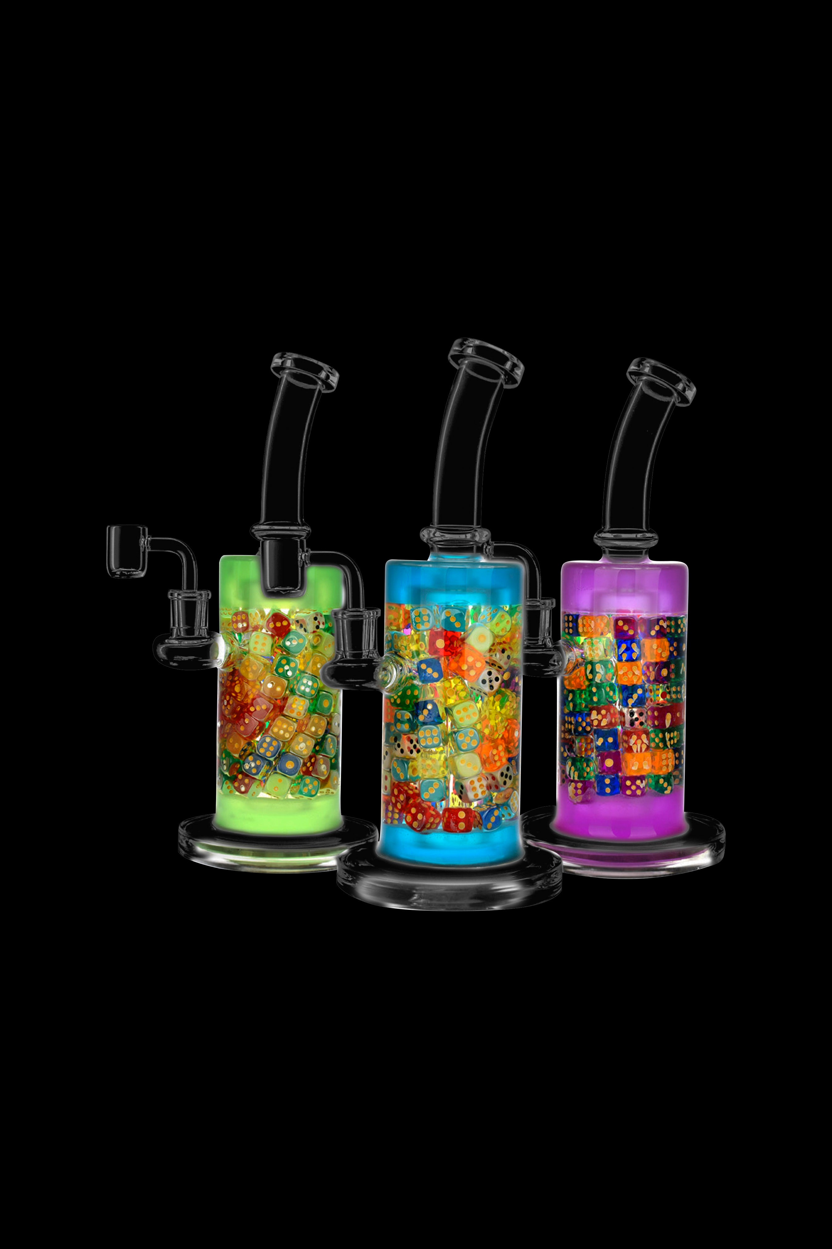 Lucky Dice Dab Rig - A Colorful Smoking Adventure