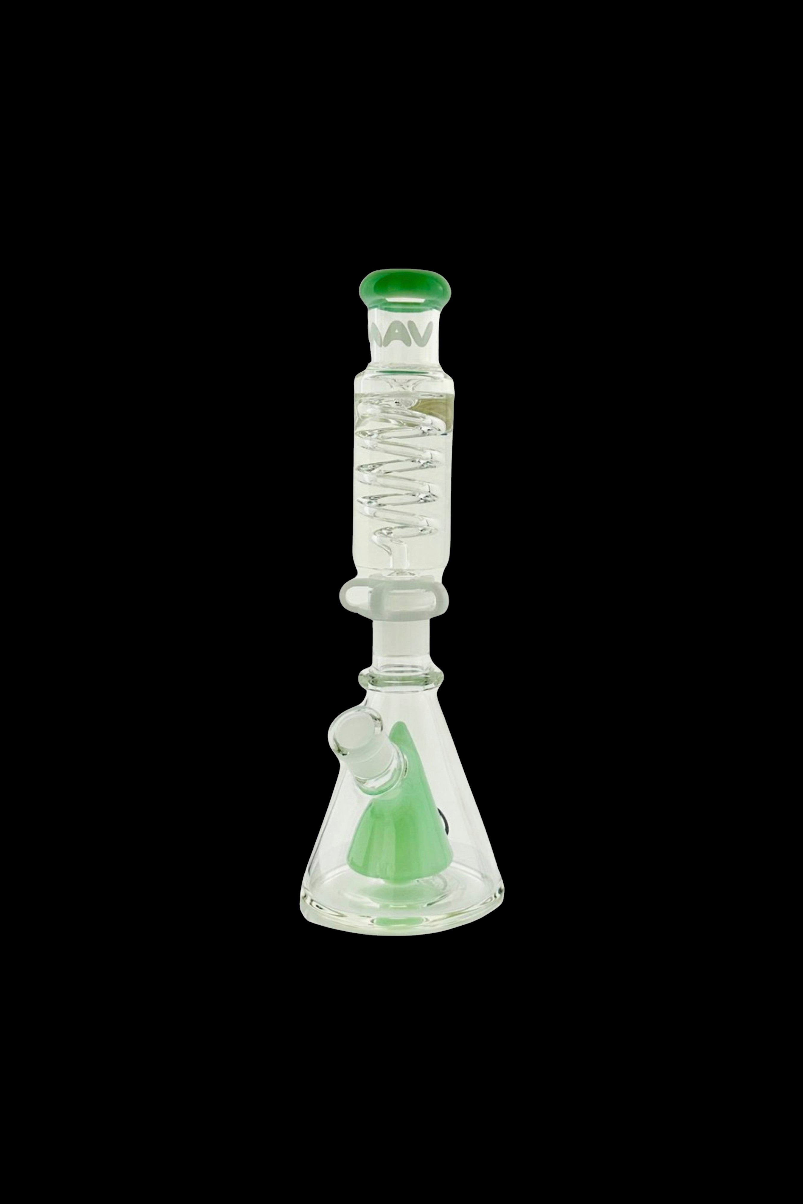 MAV Glass Mini Freezable Coil Slitted Pyramid Beaker: Elevate Your Smoking Experience