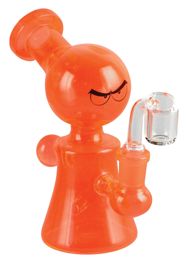 Whimsical Glass Eyes Oil Rig Water Pipe