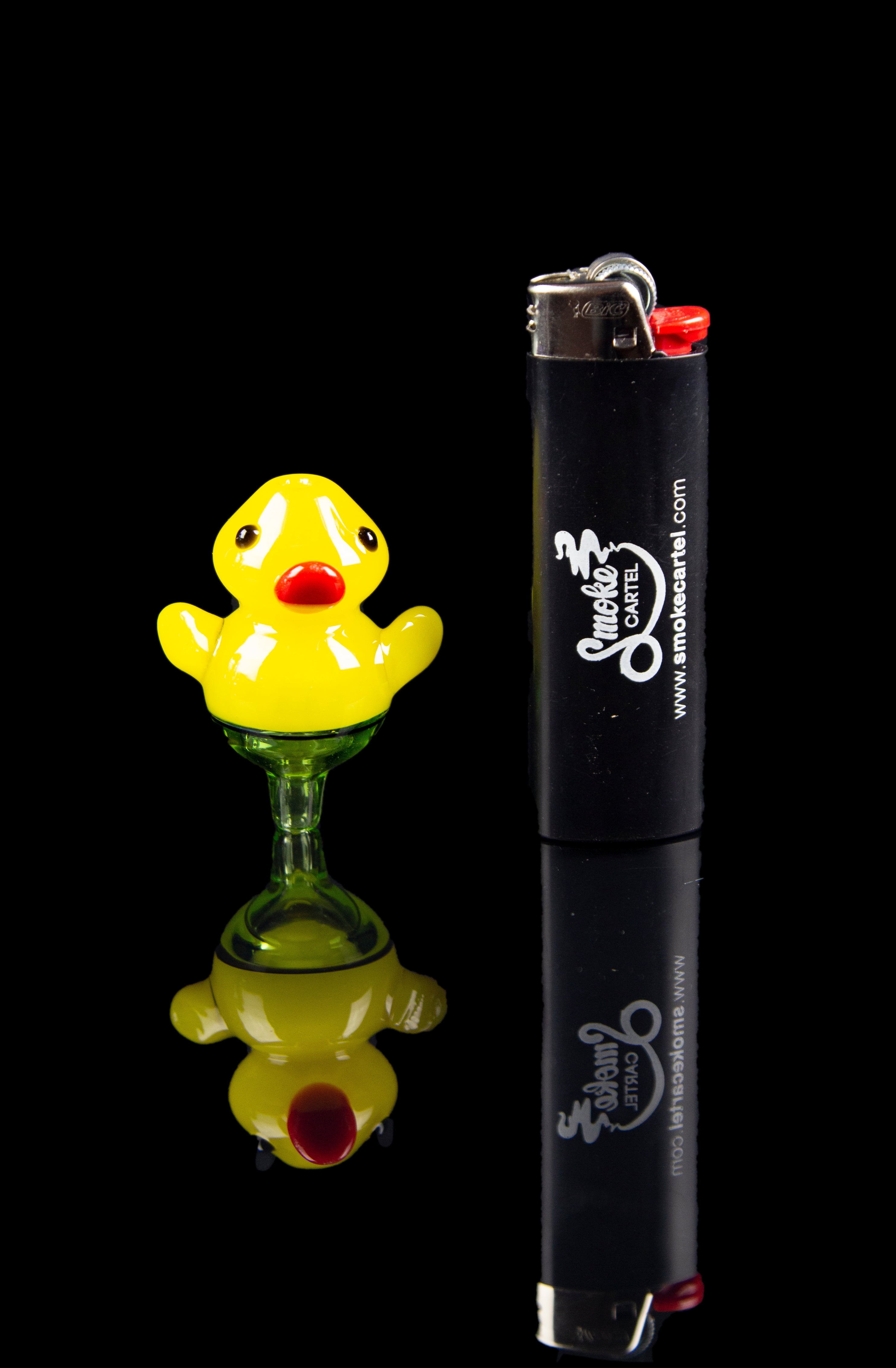 Adorable Ducky Carb Cap with Vibrant Colored Accents