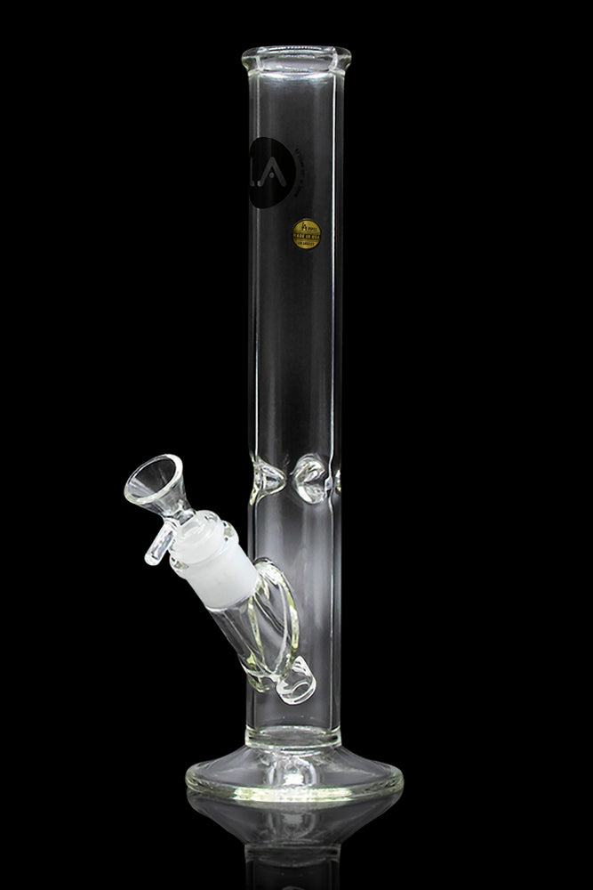 LA Pipes 12 Clear Straight Water Pipe - The Perfect Smoking Companion