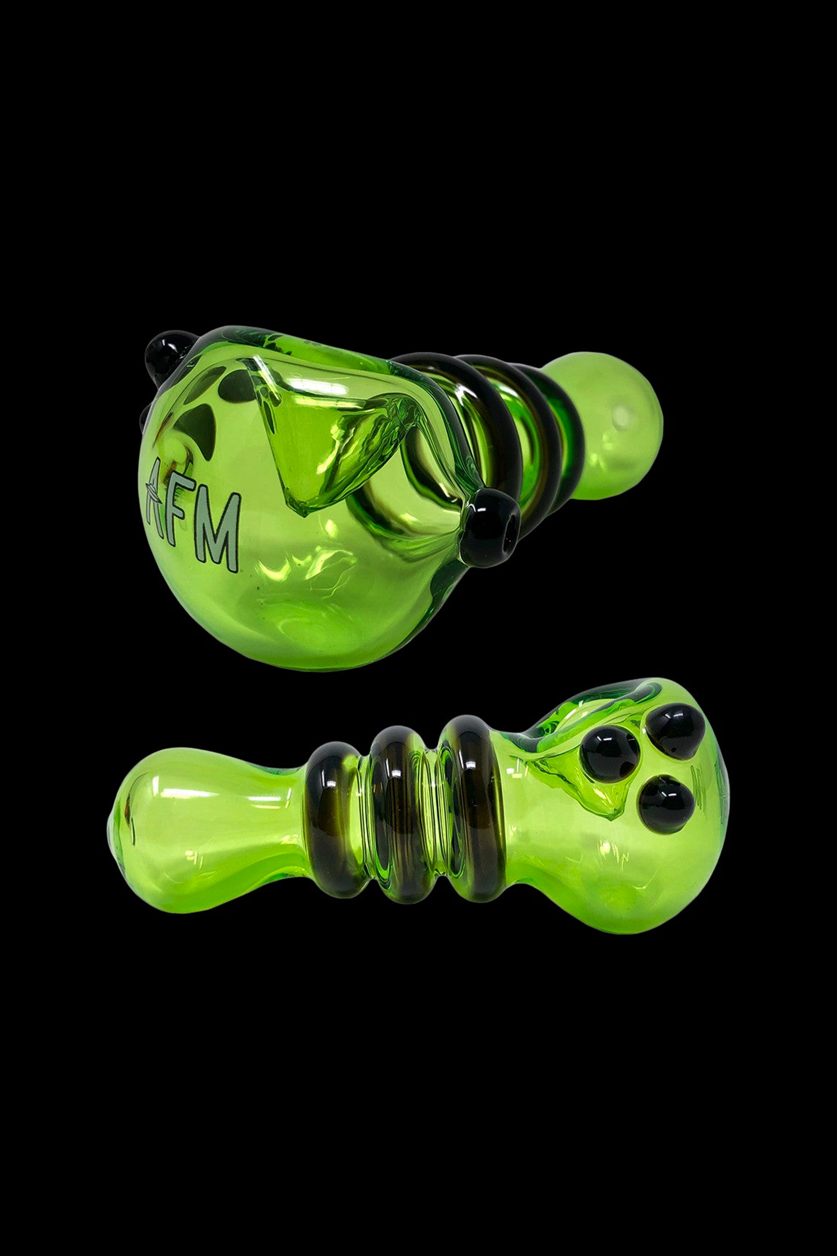 AFM Glass Tiger Stripe Hand Pipe - A Colorful Smoking Delight