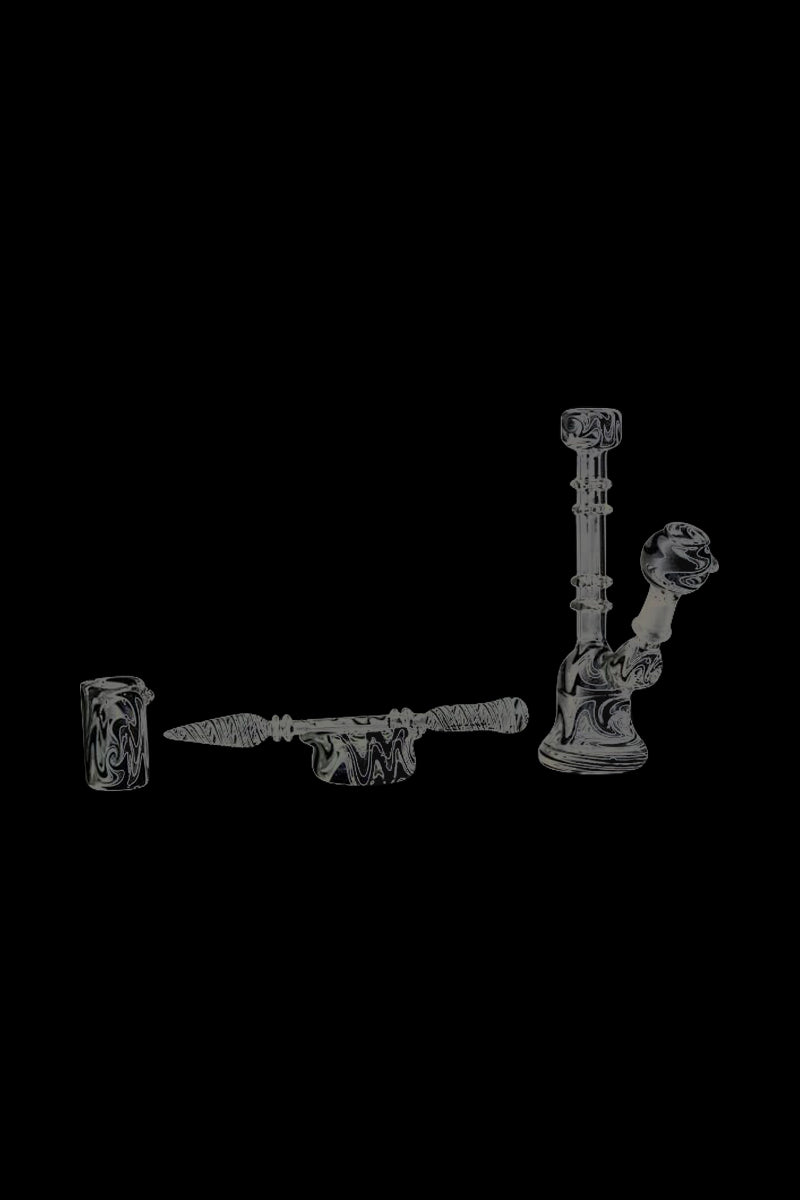 Colorful Glass Bell Dab Rig - All-in-One Smoking Solution