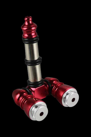Incredible Double Bowl Aluminum Pipe with Bowl Saver Lids