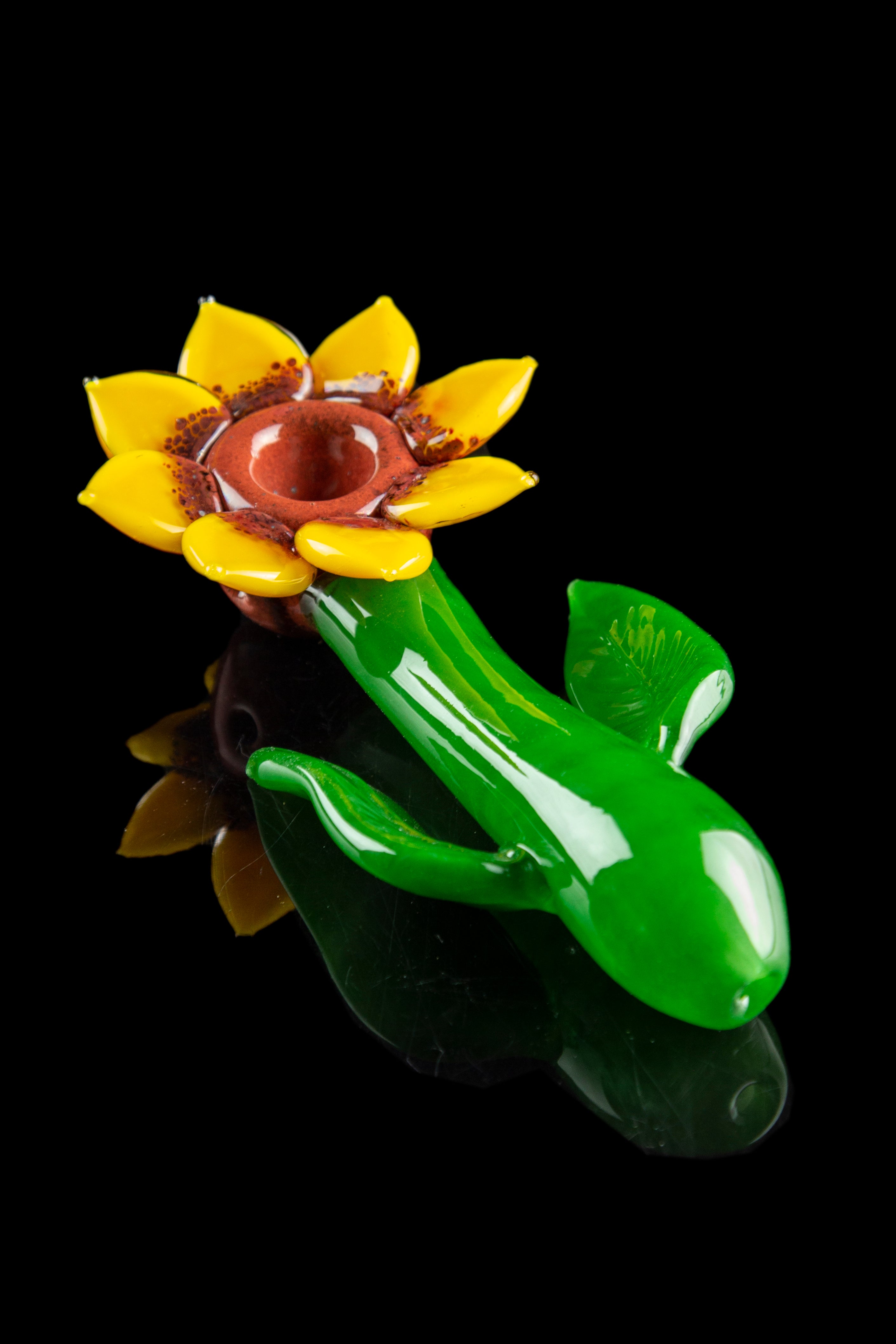 Empire Glassworks Stunning Sunflower Hand Pipe