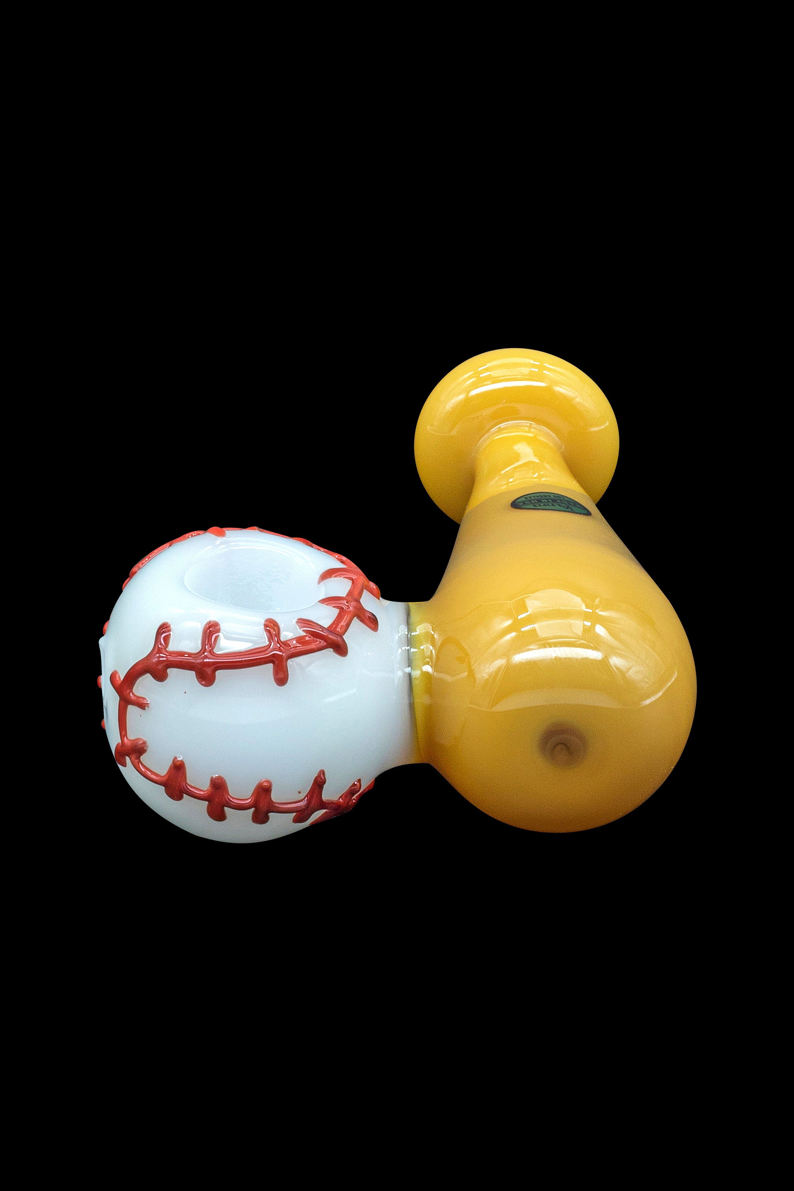 LA Pipes 420 Stretch Bat & Baseball Glass Pipe - A Must - Have for Cannabis Enthusiasts!