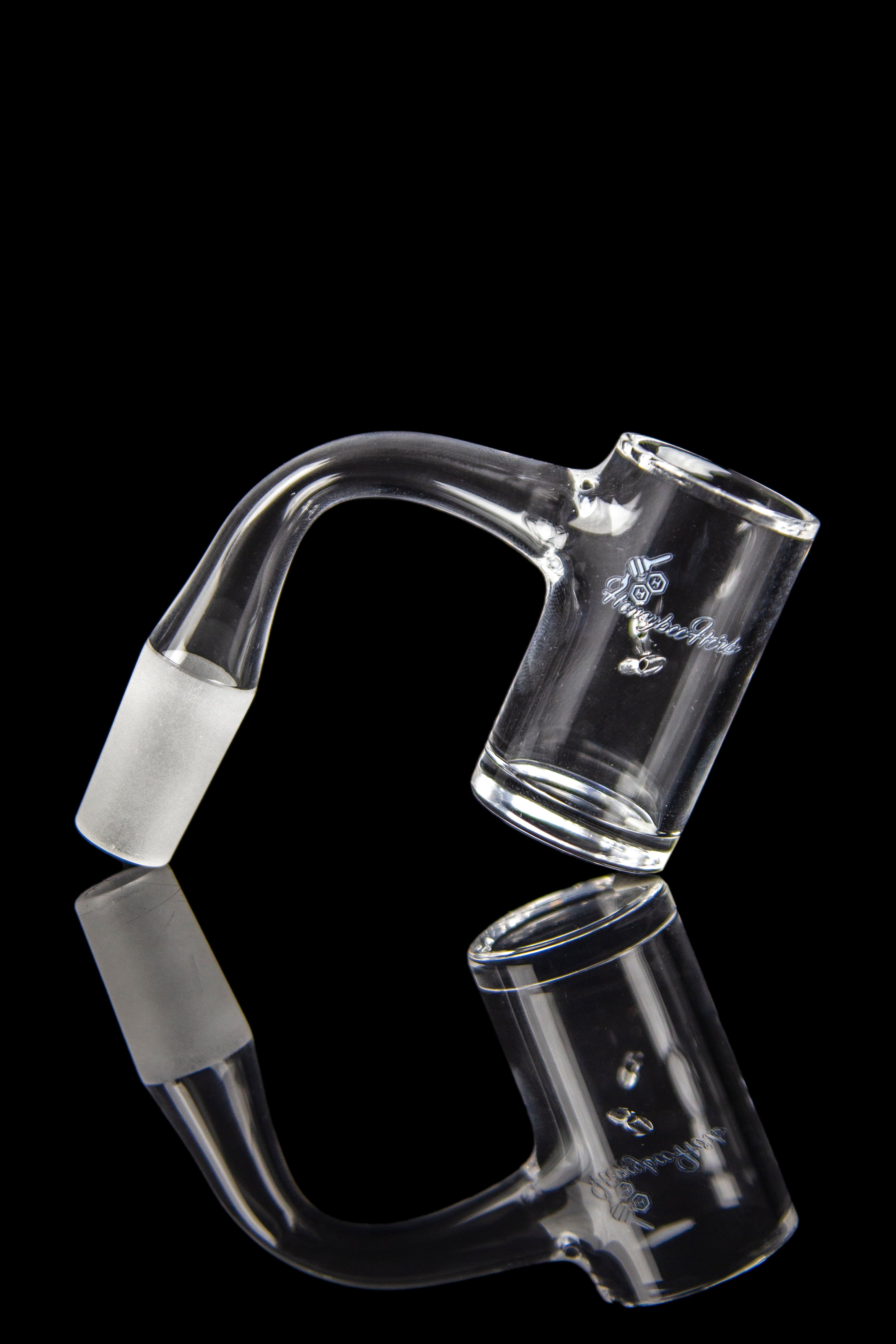 Honeybee Herb Whirlwind Quartz Banger - Sleek Black Line