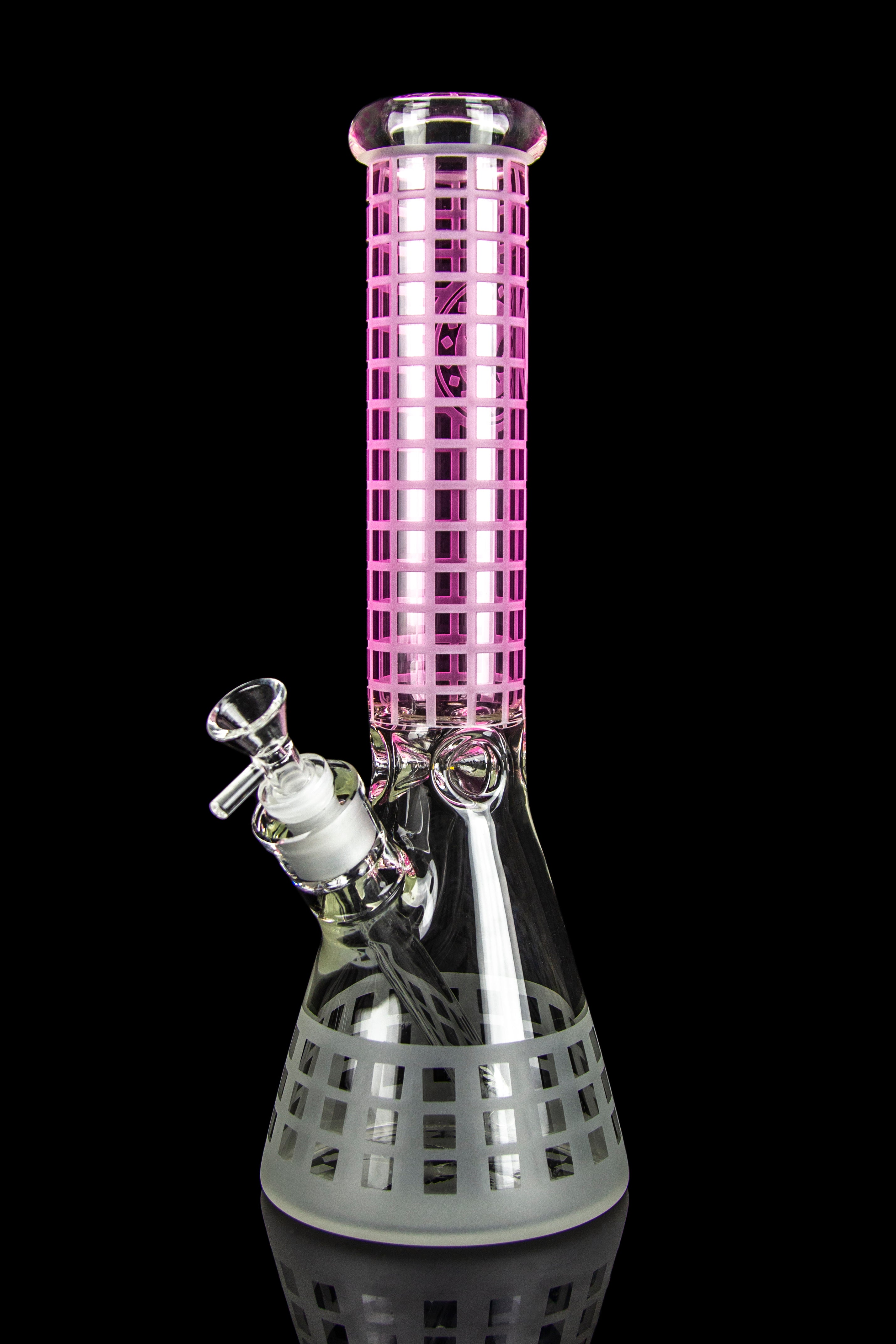 Calibear Block Party Stunning Etched Water Pipe
