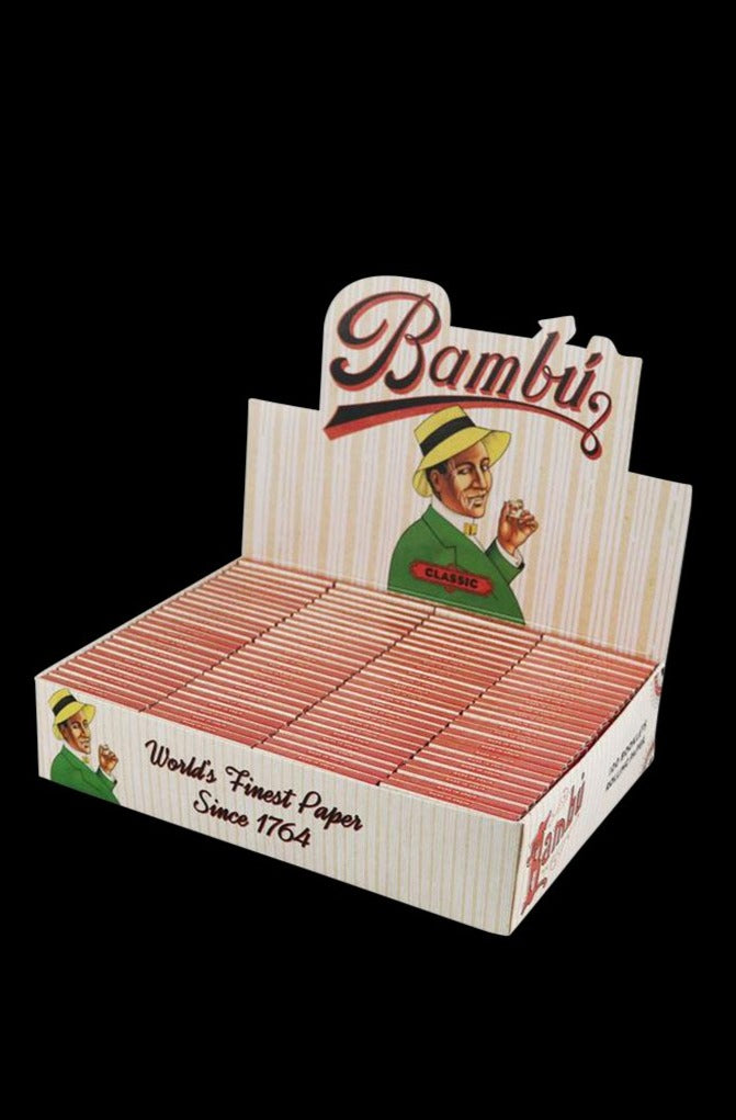 Bambu Classic Regular Rolling Papers - 100-Pack Display Box