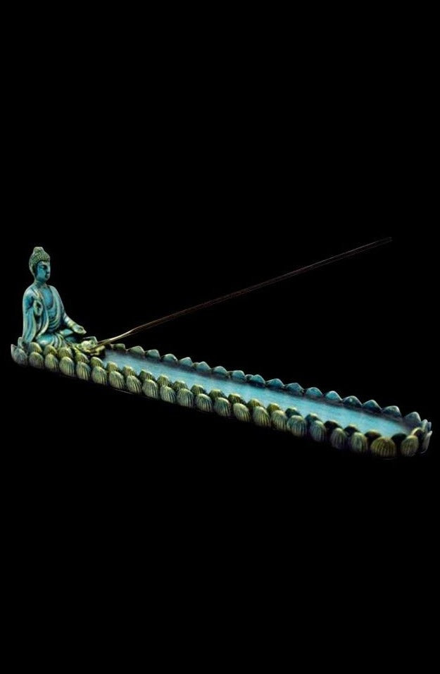 Enchanting Blue Buddha Incense Burner - Elevate Your Meditation