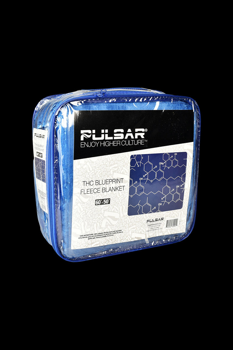 Pulsar's THC Blueprint Fleece Throw Blanket - A Science Lover's Dream