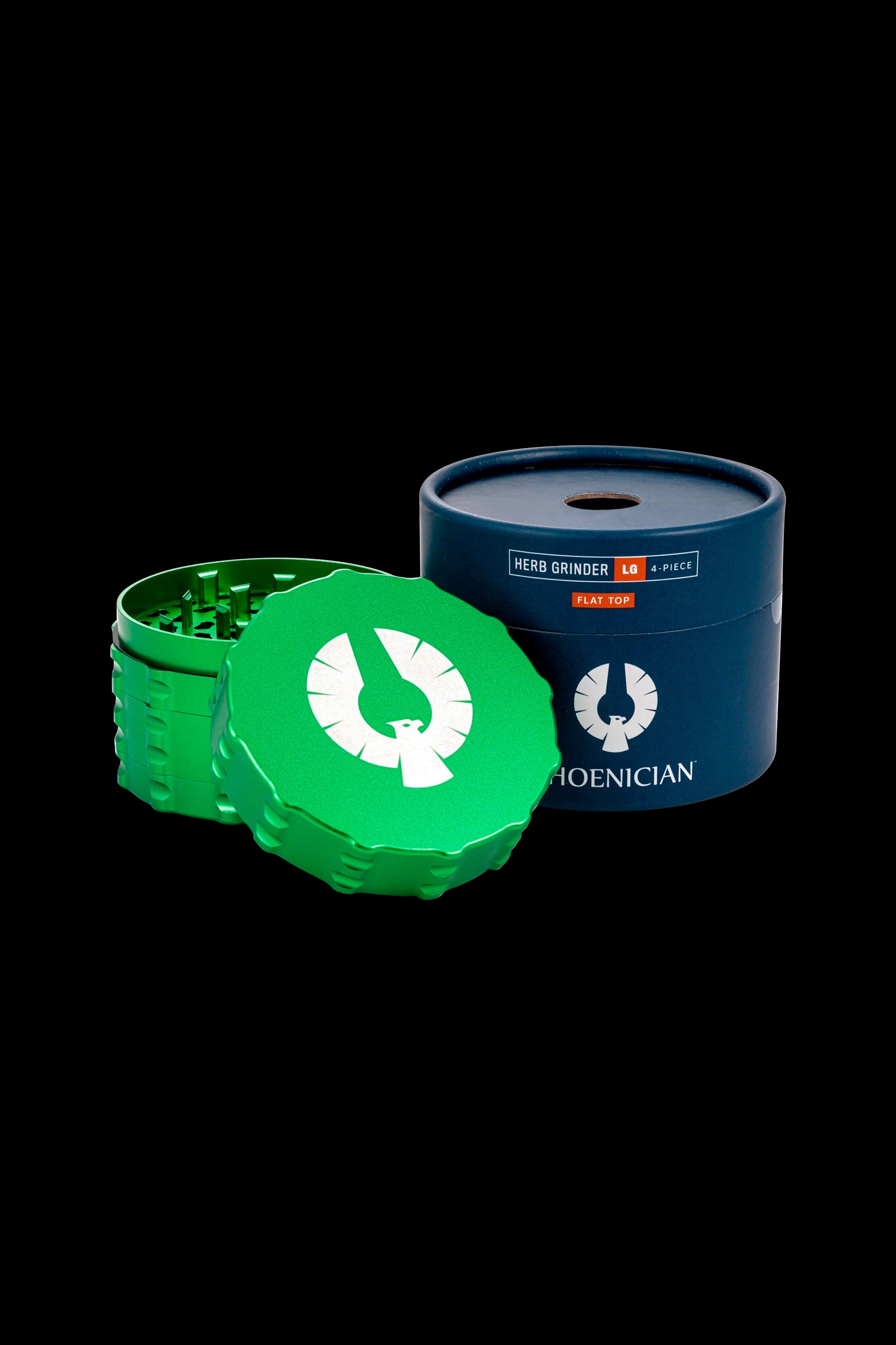 Phoenician 4-Piece Large Flat Top Grinder: The Ultimate Cannabis Companion