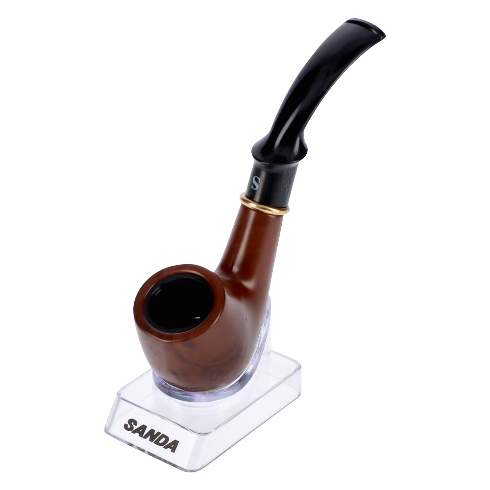Elegant Classic Hand Pipe with Stand - A Classy Smoking Essential