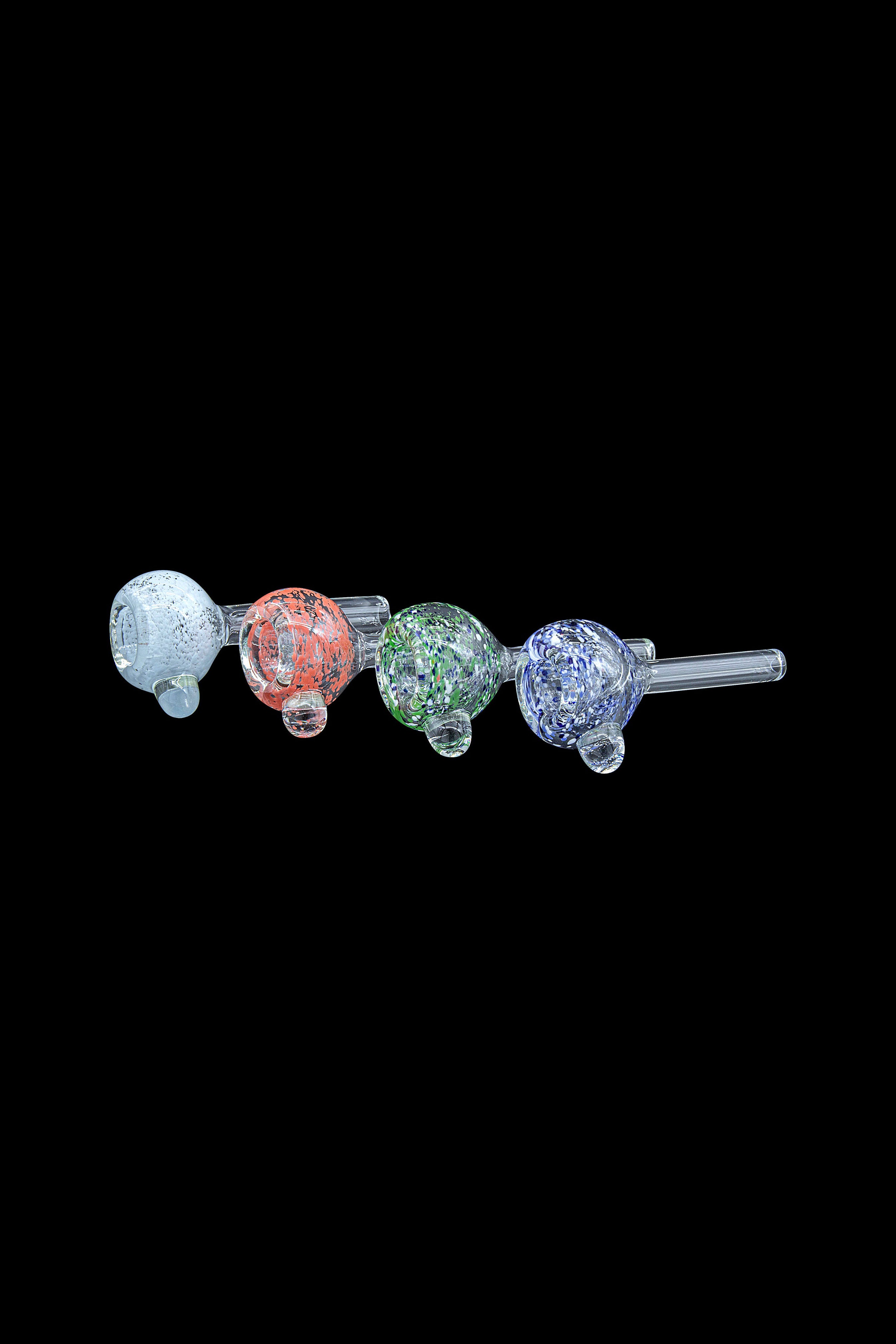 LA Pipes Frit Bubble Bowl Pull - Stem Slide: A Stunning Smoking Upgrade