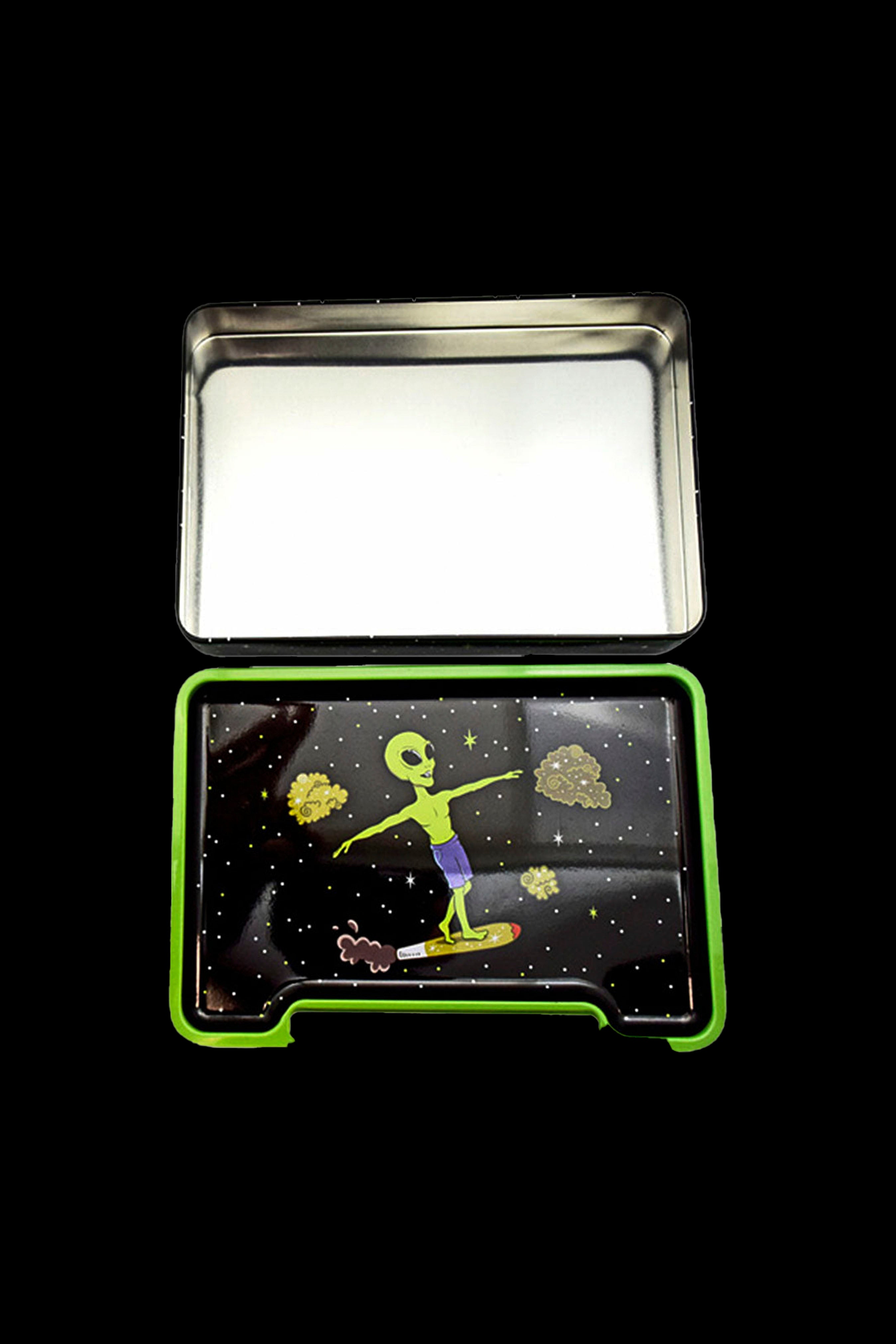 Cosmic Alien Doobie Surfer Rolling Tray Box - Must - Have!