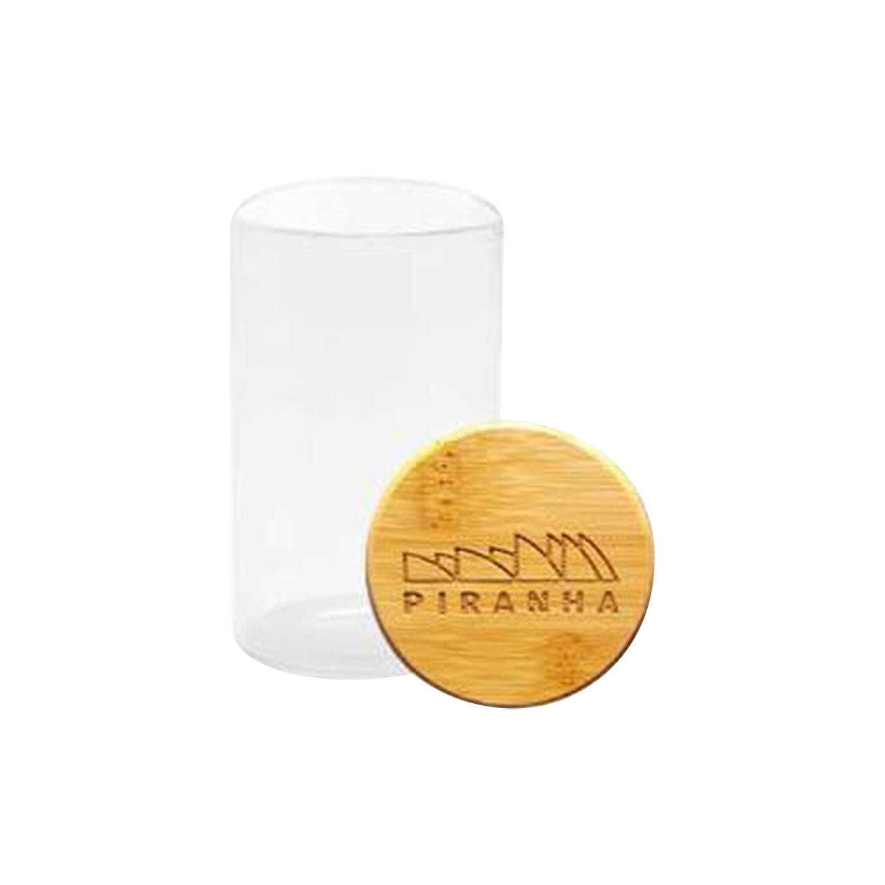 Piranha Premium Weed Storage Jar with Stylish Bamboo Lid