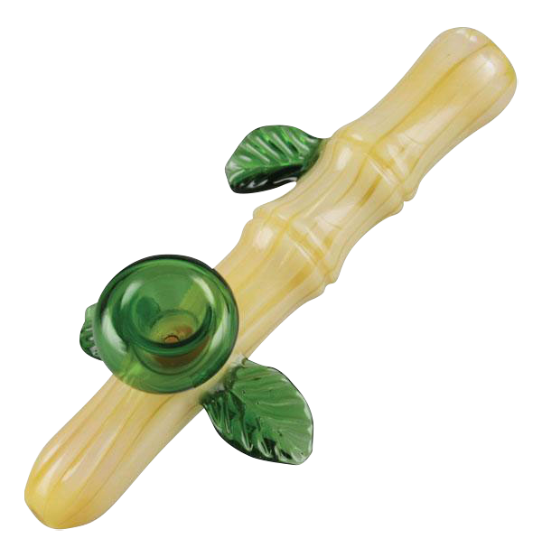 Exquisite Bamboo - Inspired Glass Hand Pipe