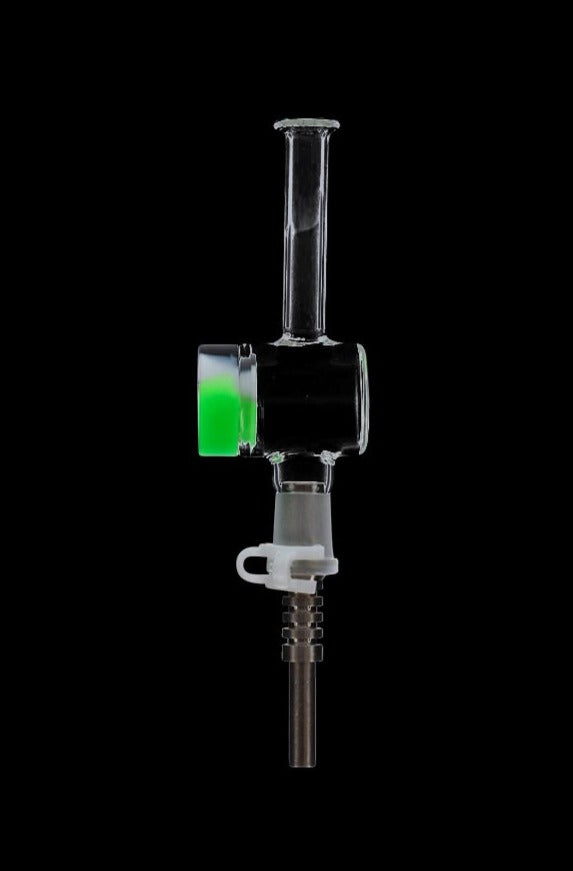 Premium Glass Nectar Collector with Silicone Reclaim Catcher - No More Wasted Concentrates!