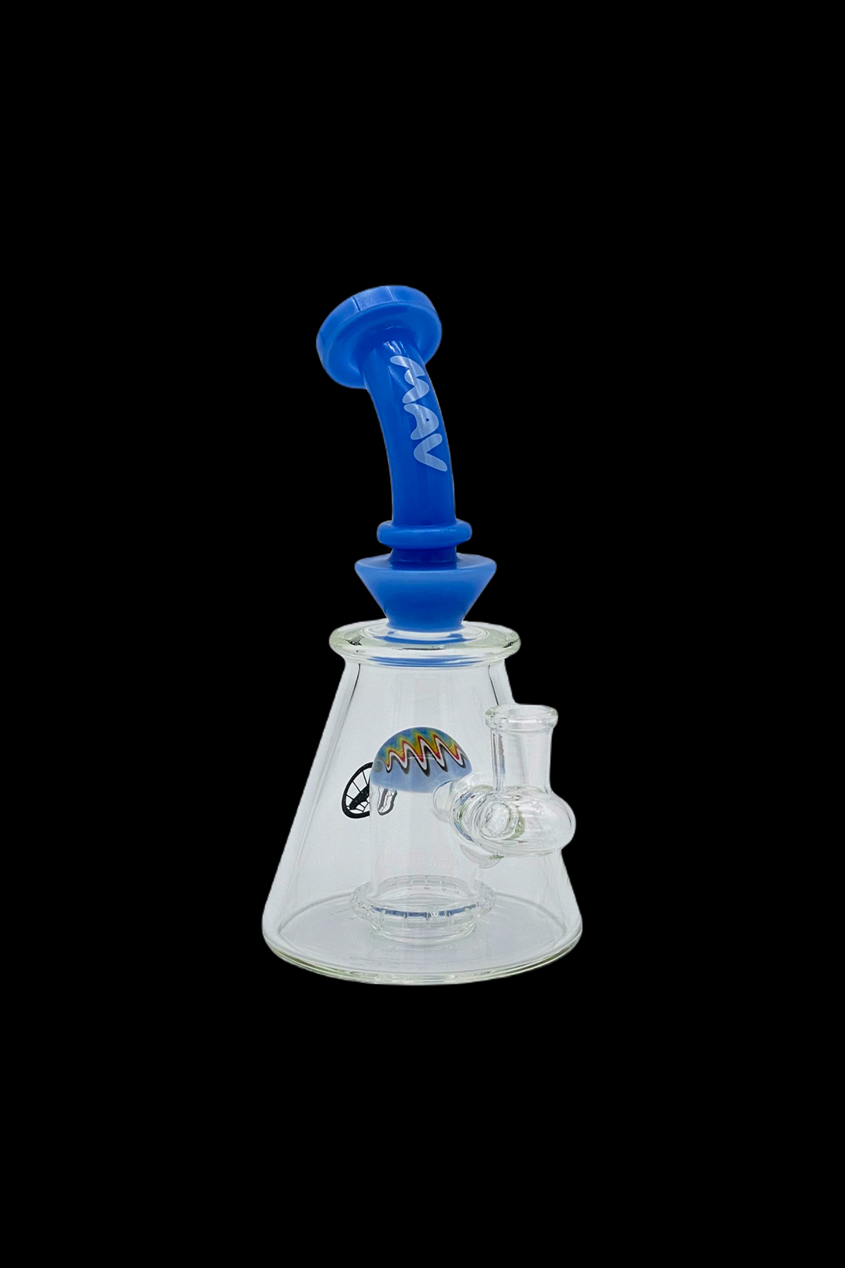 MAV Glass Reversal UFO Bent Neck Pyramid Water Pipe - A Stunning Smoking Essential