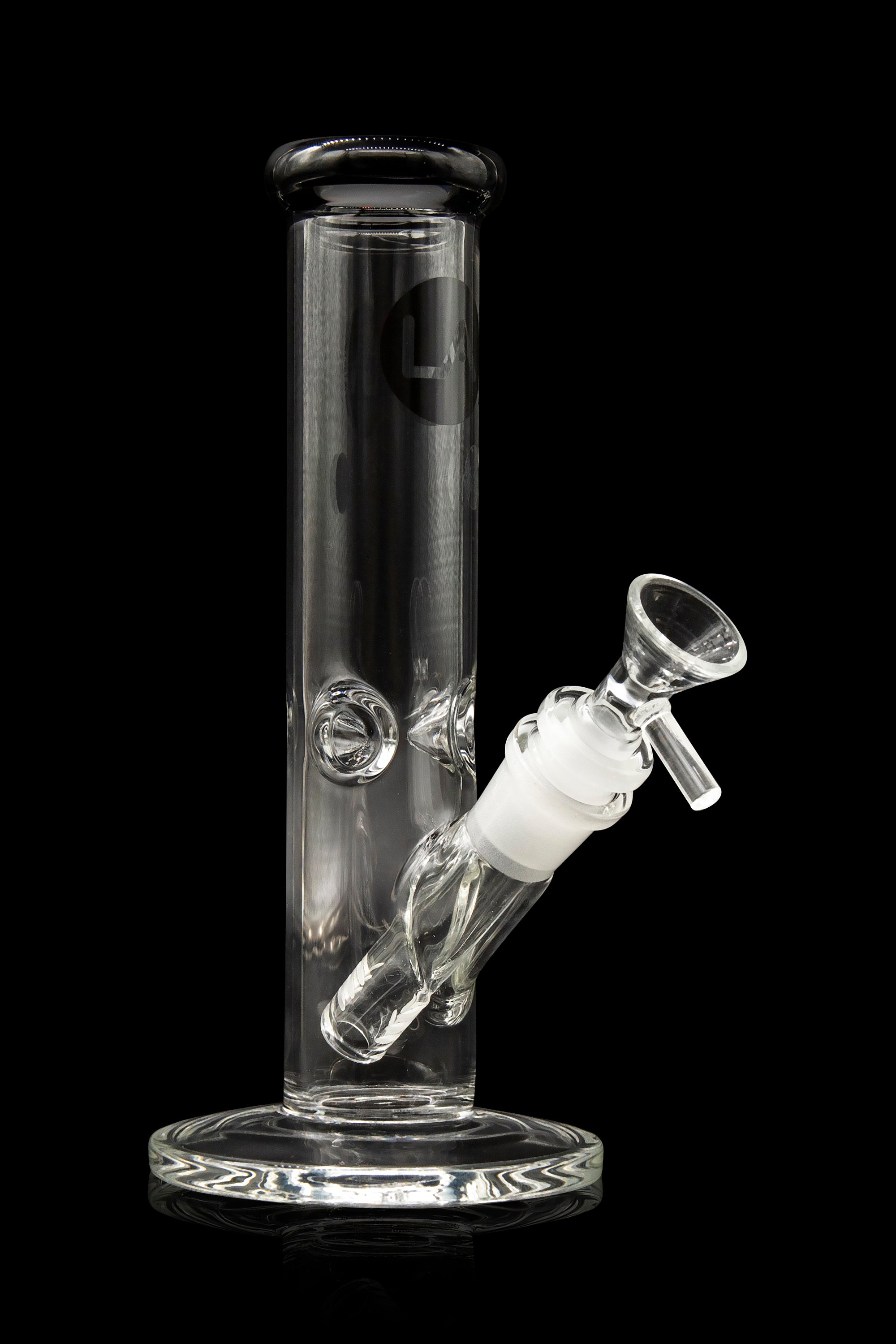 LA Pipes Borosilicate Glass Straight Tube Bong - A Timeless Classic
