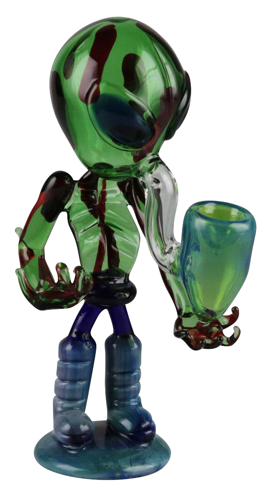 Cool Alien Glass Hand Pipe