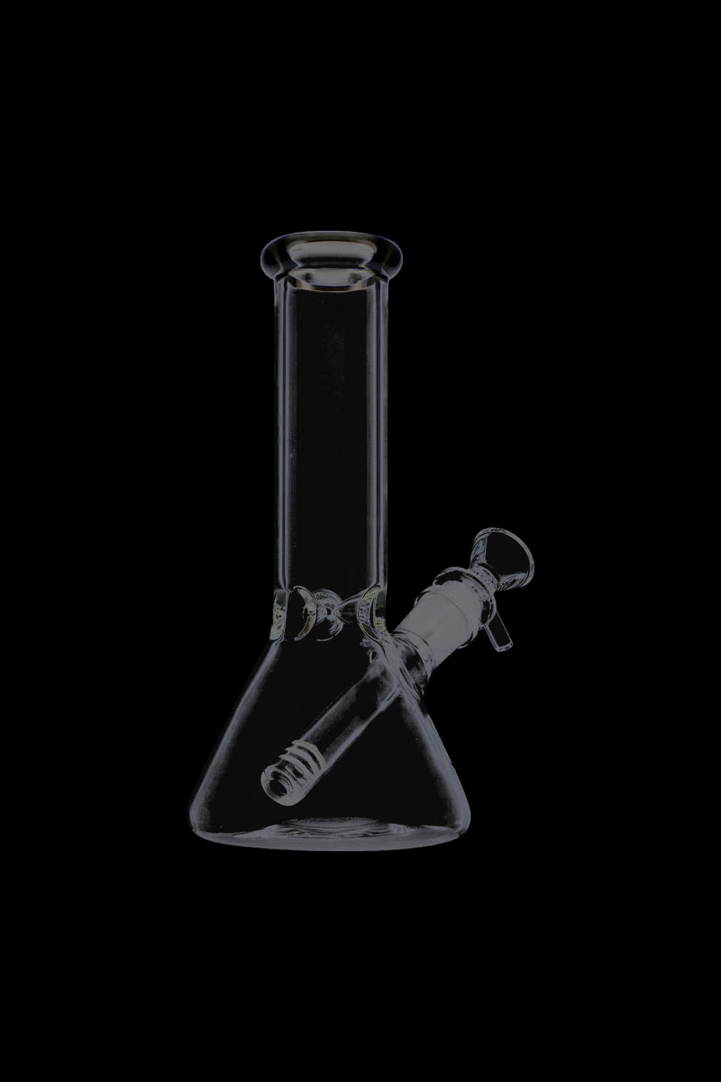Exquisite Glass Beaker Base Ice Bong with Vibrant Colored Mouthpiece