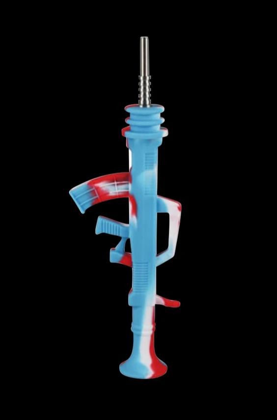 AK47 Silicone Dab Straw Collector: Titanium Tip for an Epic Dab