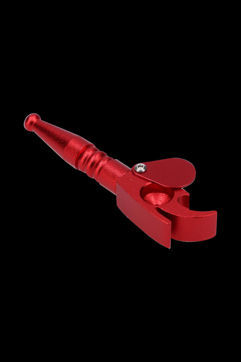 Incredible Metal Hand Pipe with Swivel Lid and Bottle Opener