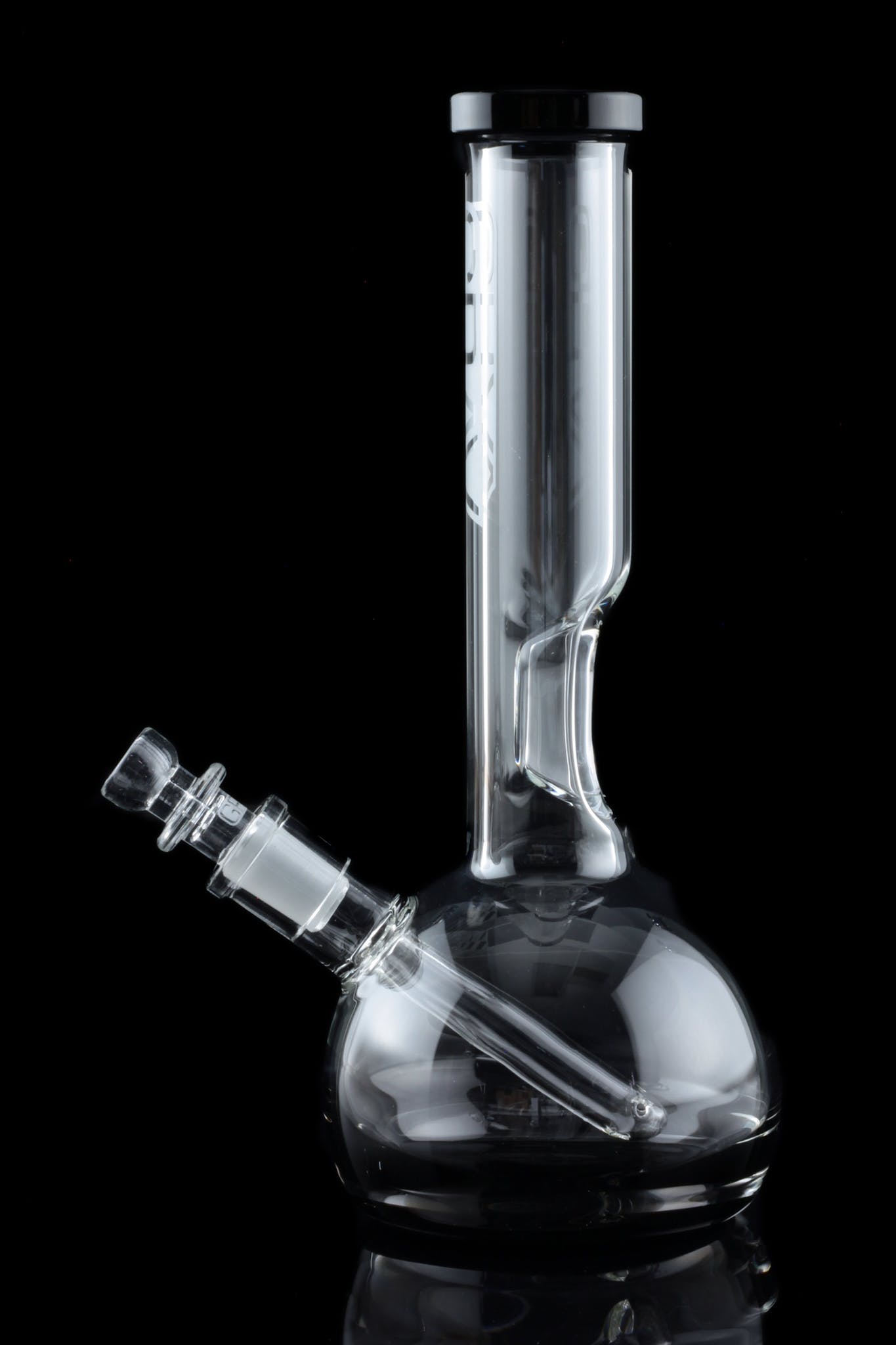 GRAV Small Round Base Water Pipe with Stunning Black Accents - A Must - Have!