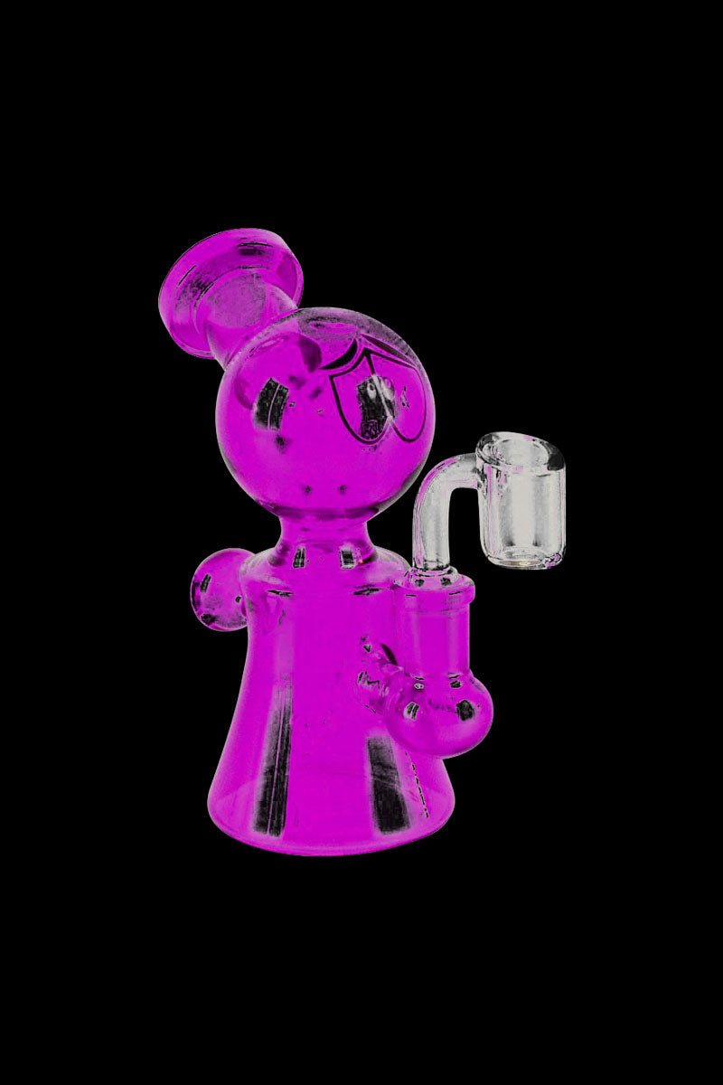 Whimsical Glass Eyes Oil Rig Water Pipe