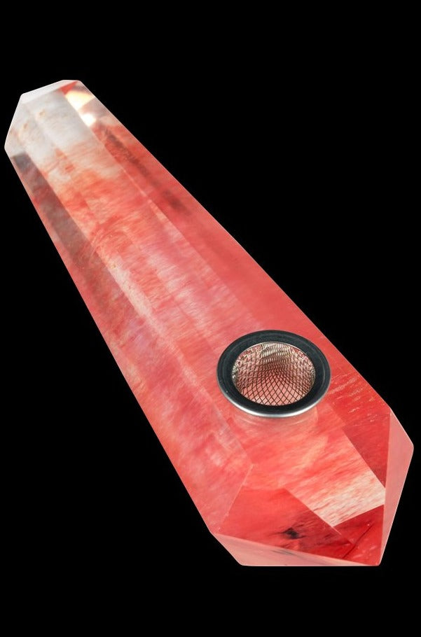 Exquisite Melted Quartz Stone Smoking Pipe