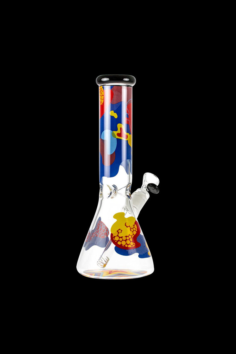 Famous Brandz Papaya: Stunning Glass Beaker Ice Bong