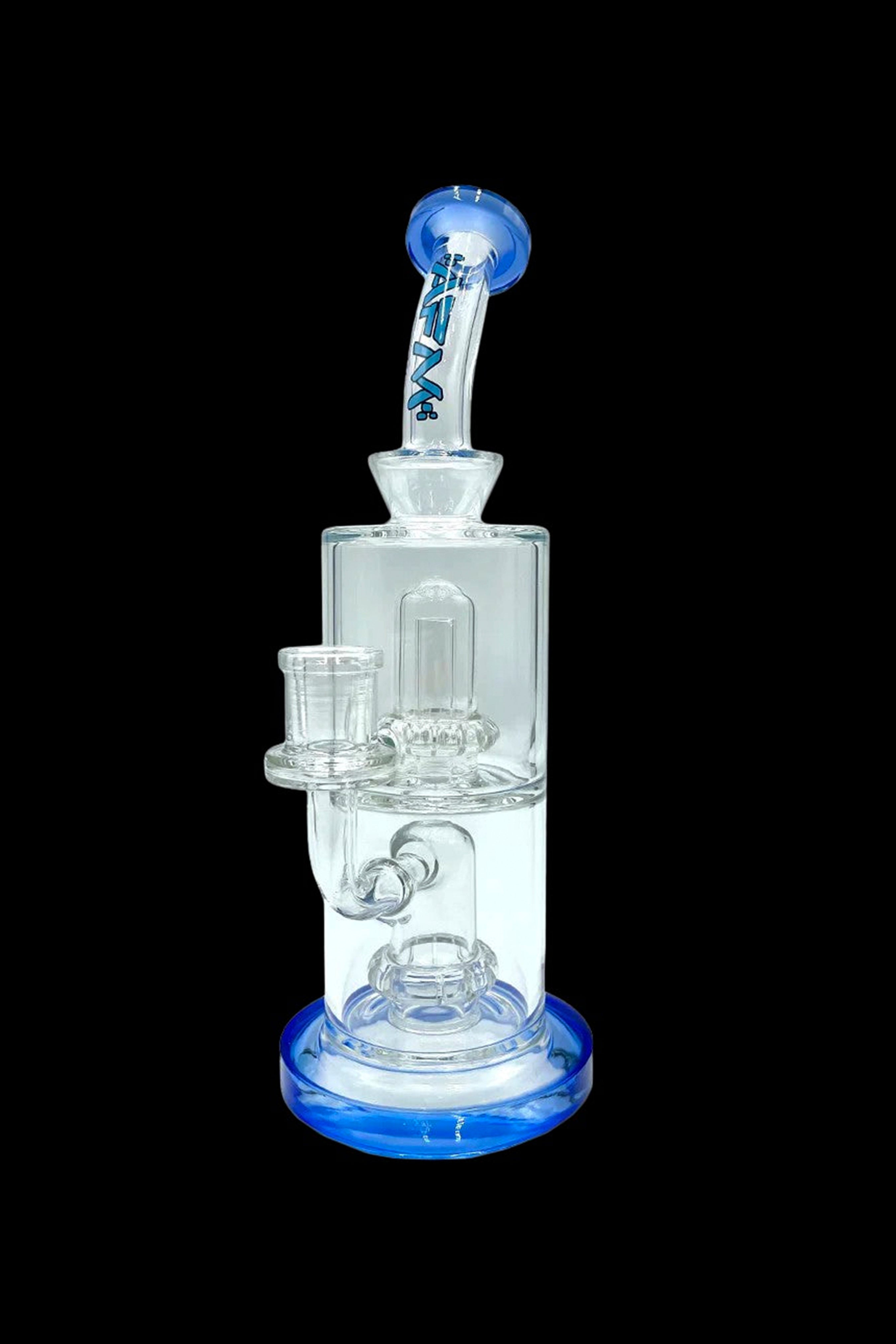 AFM Glass UFO Double Perc Glass Water Pipe - Premium Dabbing Rig