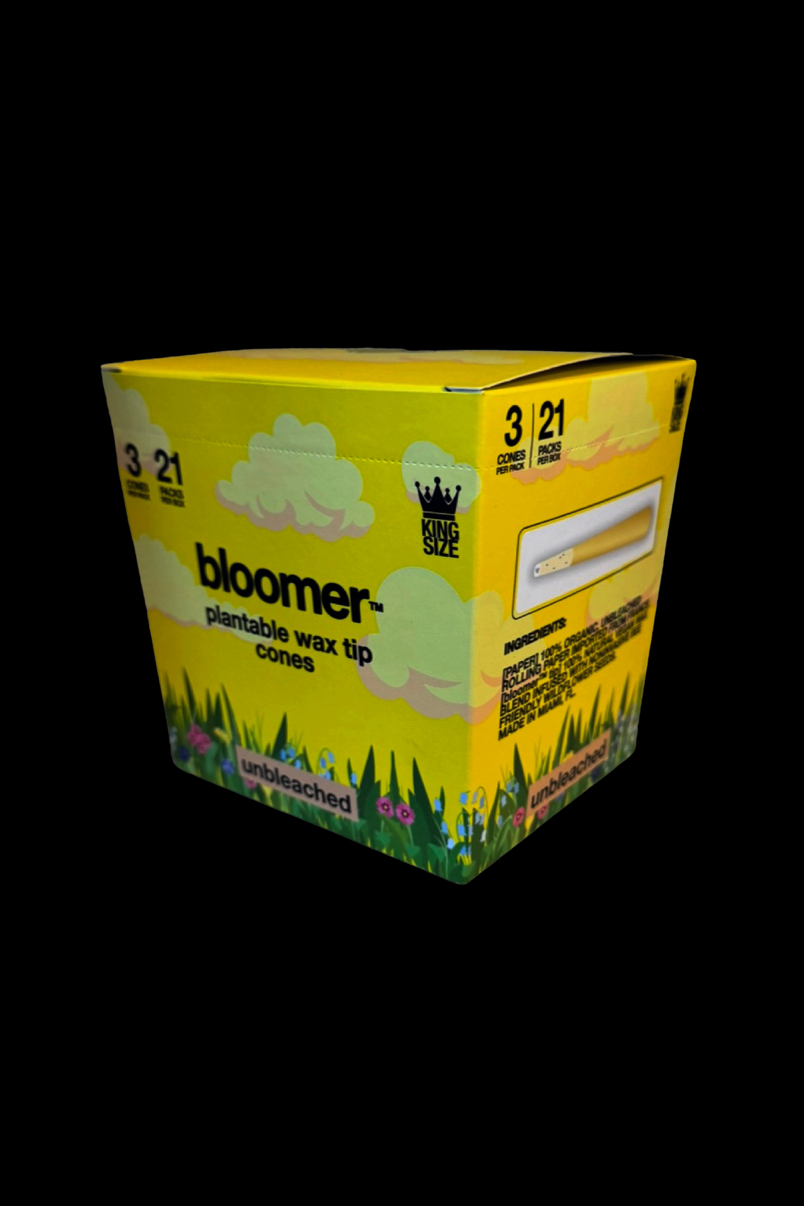 Bloomer King Size Unbleached Paper Cones - Eco-Friendly Smoking Delight