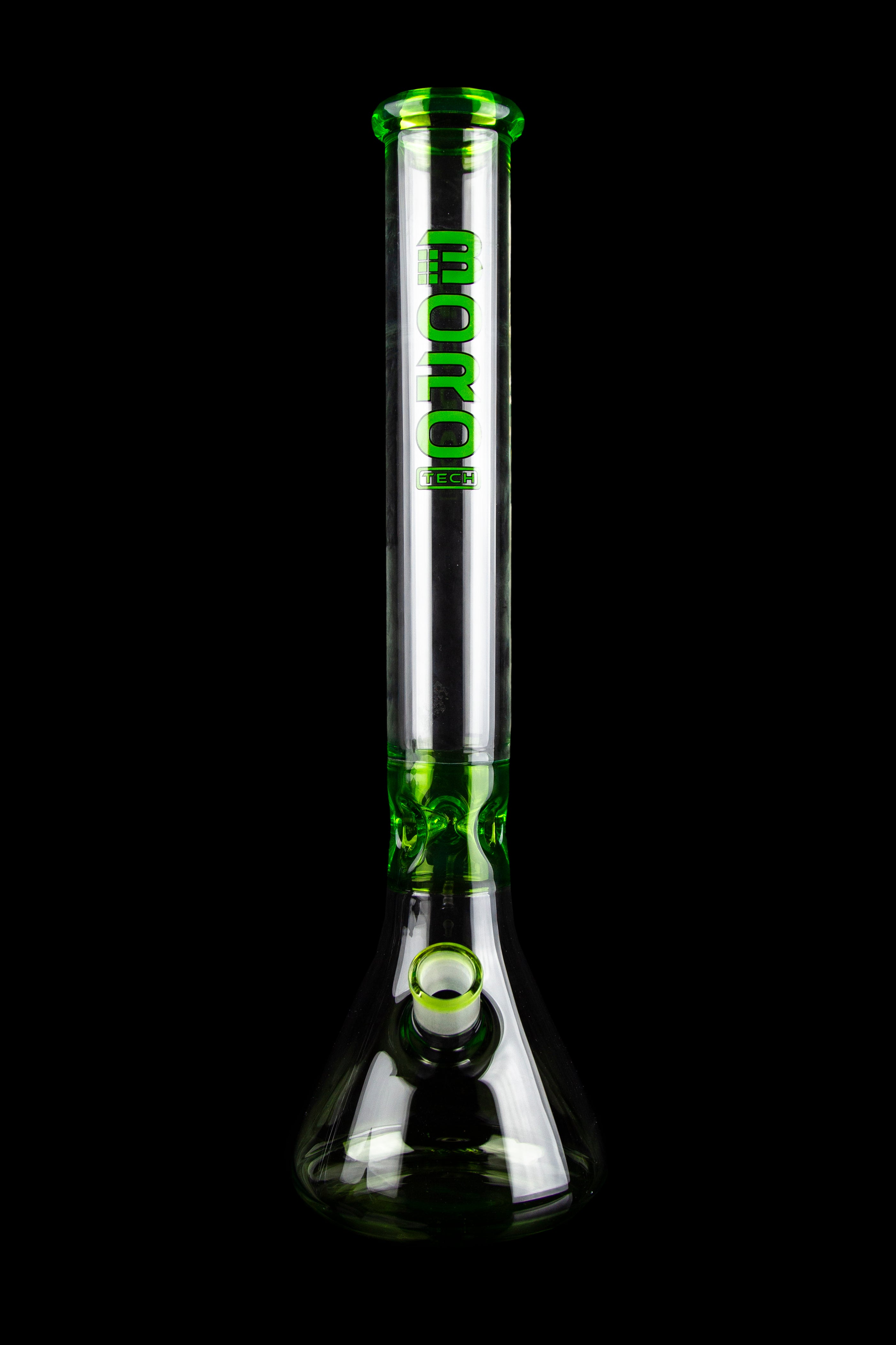 Stunning BoroTech Beaker Bong with Vibrant Color Accents