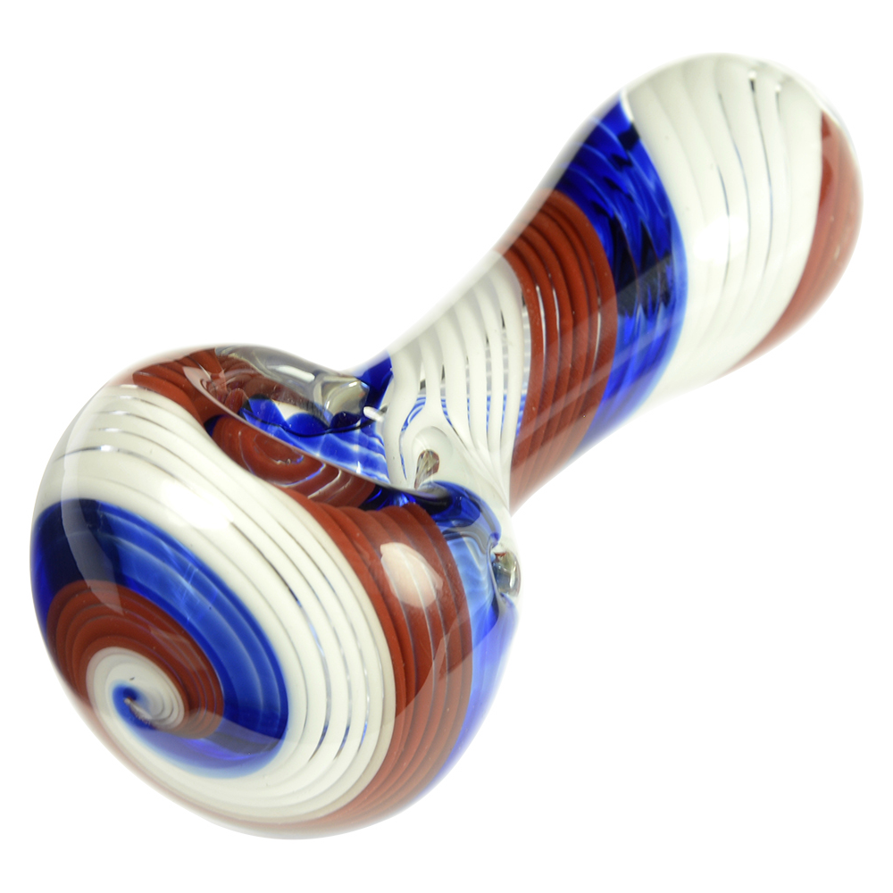 Patriotic Glassheads Inside-Out Spoon Pipe