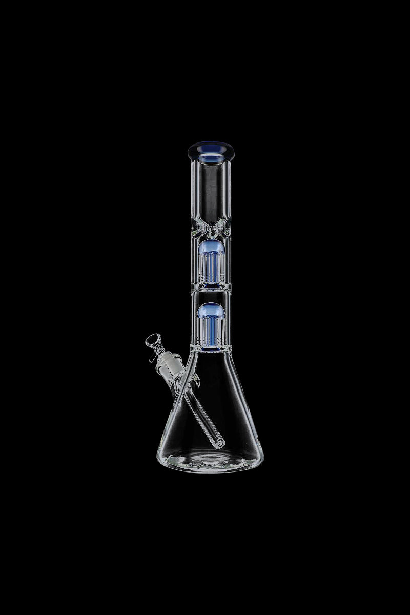 Stunning Beaker Base Glass Ice Bong with Double Tree Perc