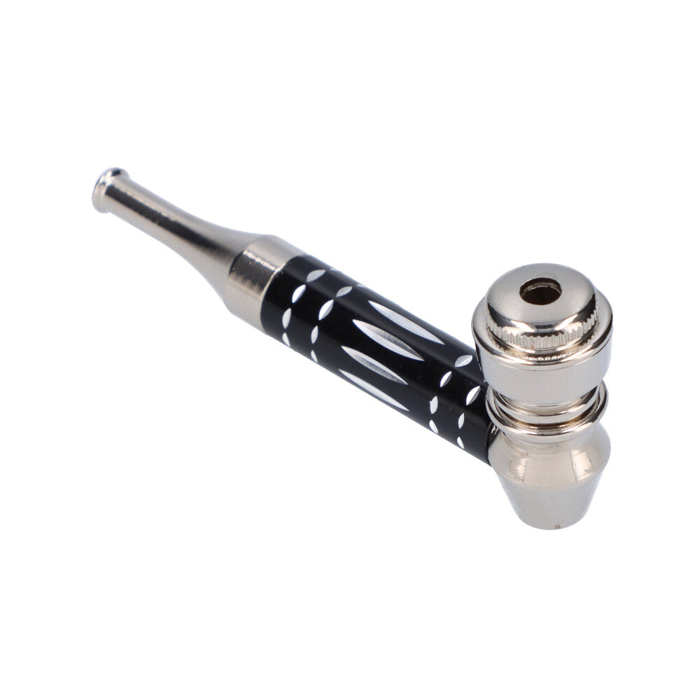 Gorgeous Colored Stem Metal Hand Pipe