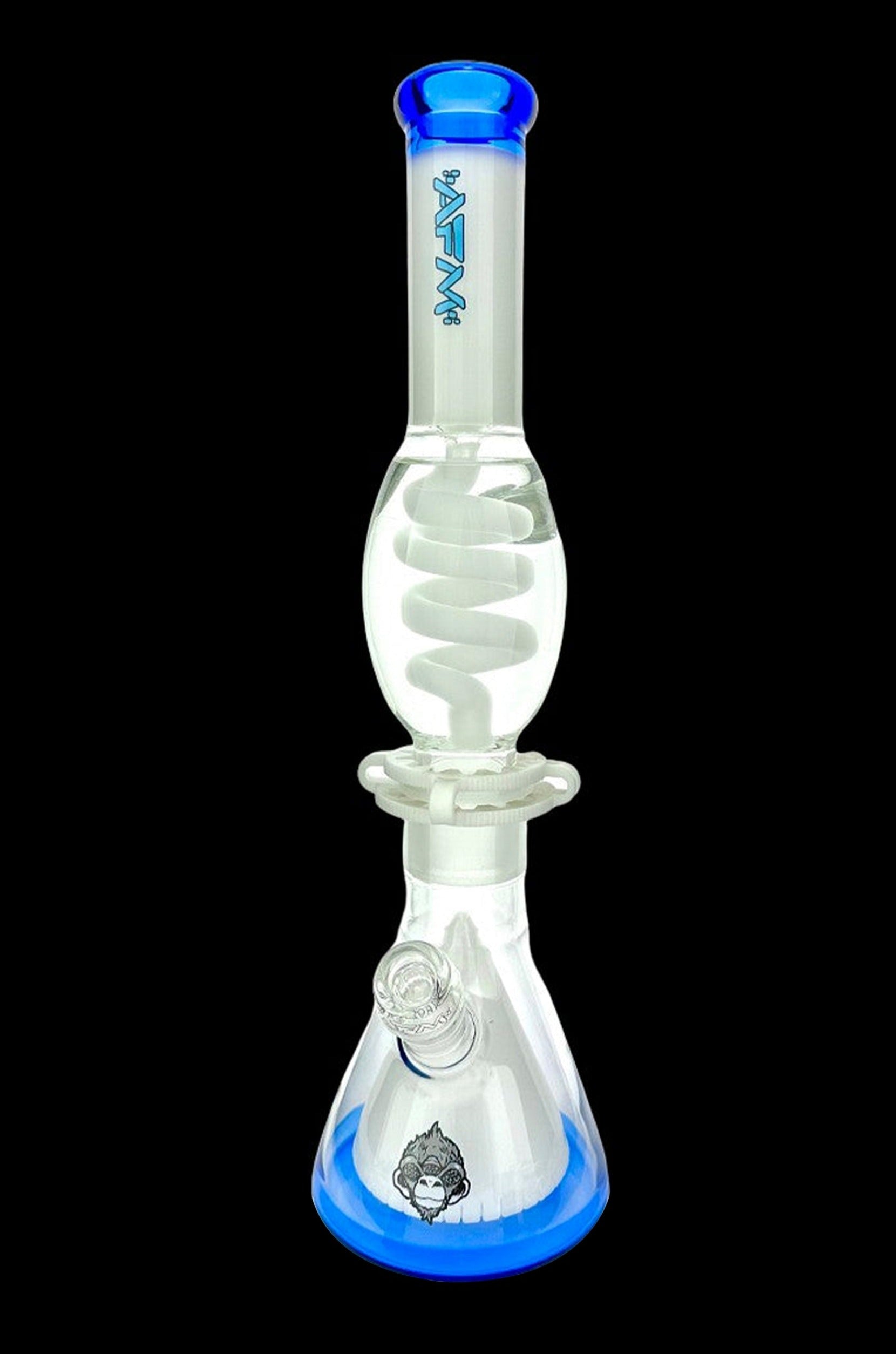 AFM Glass 16-Inch UFO Pyramid Freezable Coil Beaker Bong - A Stunning Smoking Companion