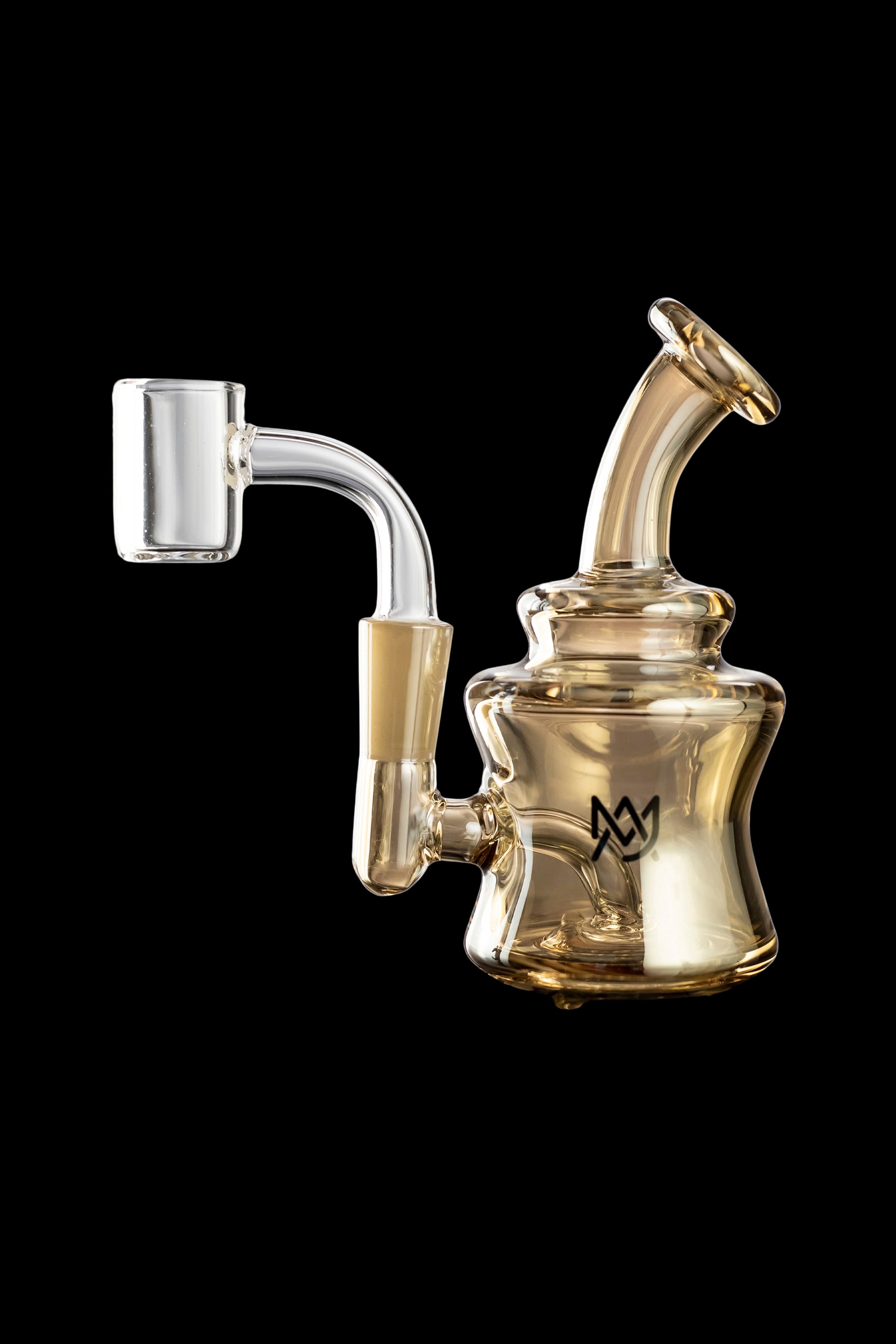 MJ Arsenal Gold Jammer Mini Rig - The Ultimate Electroplated Gold Dab Rig