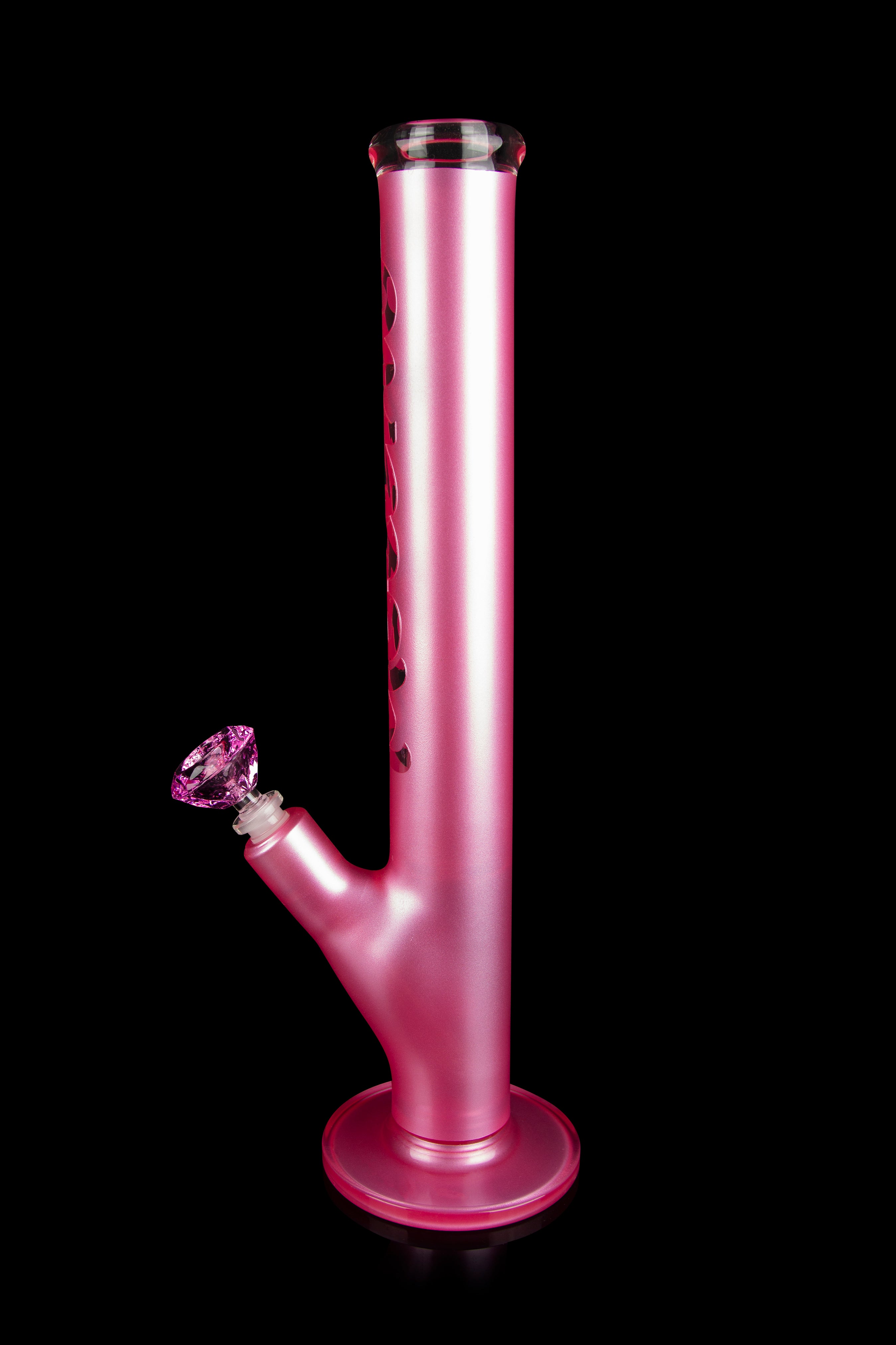 Molino Glass Feline Pink Bong - A Must - Have for Pink Lovers!