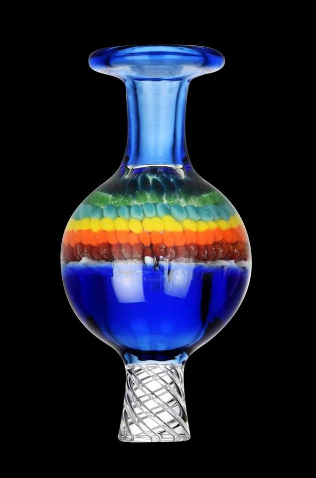 Dot Rainbow Multi - Directional Ball Carb Cap: A Colorful Vaping Essential