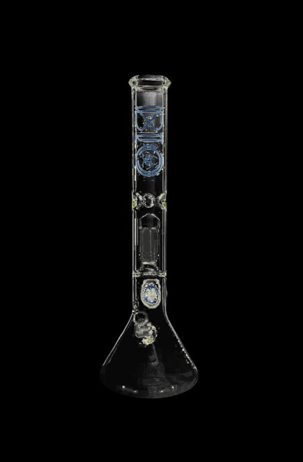 Bio Hazard 18-Inch Ice Bong with 8-Arm Tree Percolator - A Must-Have Smoking Companion
