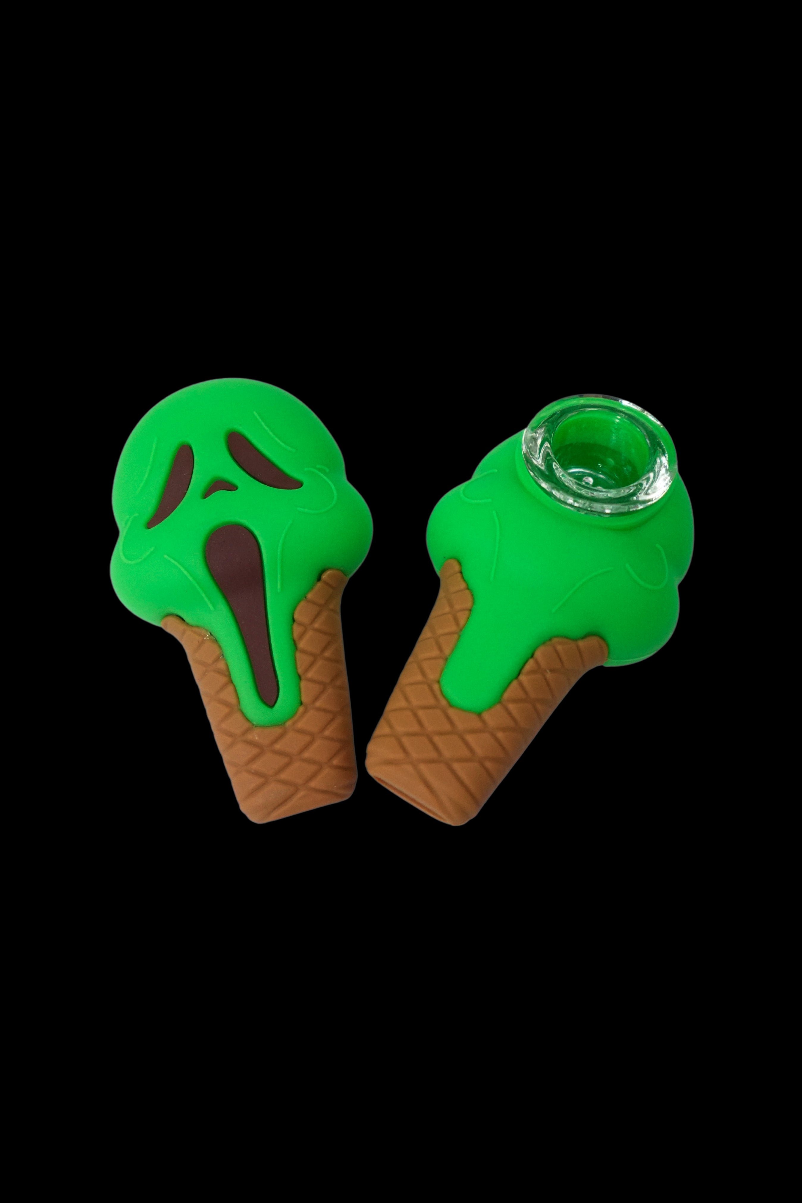 Cloud 8 Ghost Face Ice Cream Silicone Hand Pipe - The Ultimate Fun Smoking Accessory